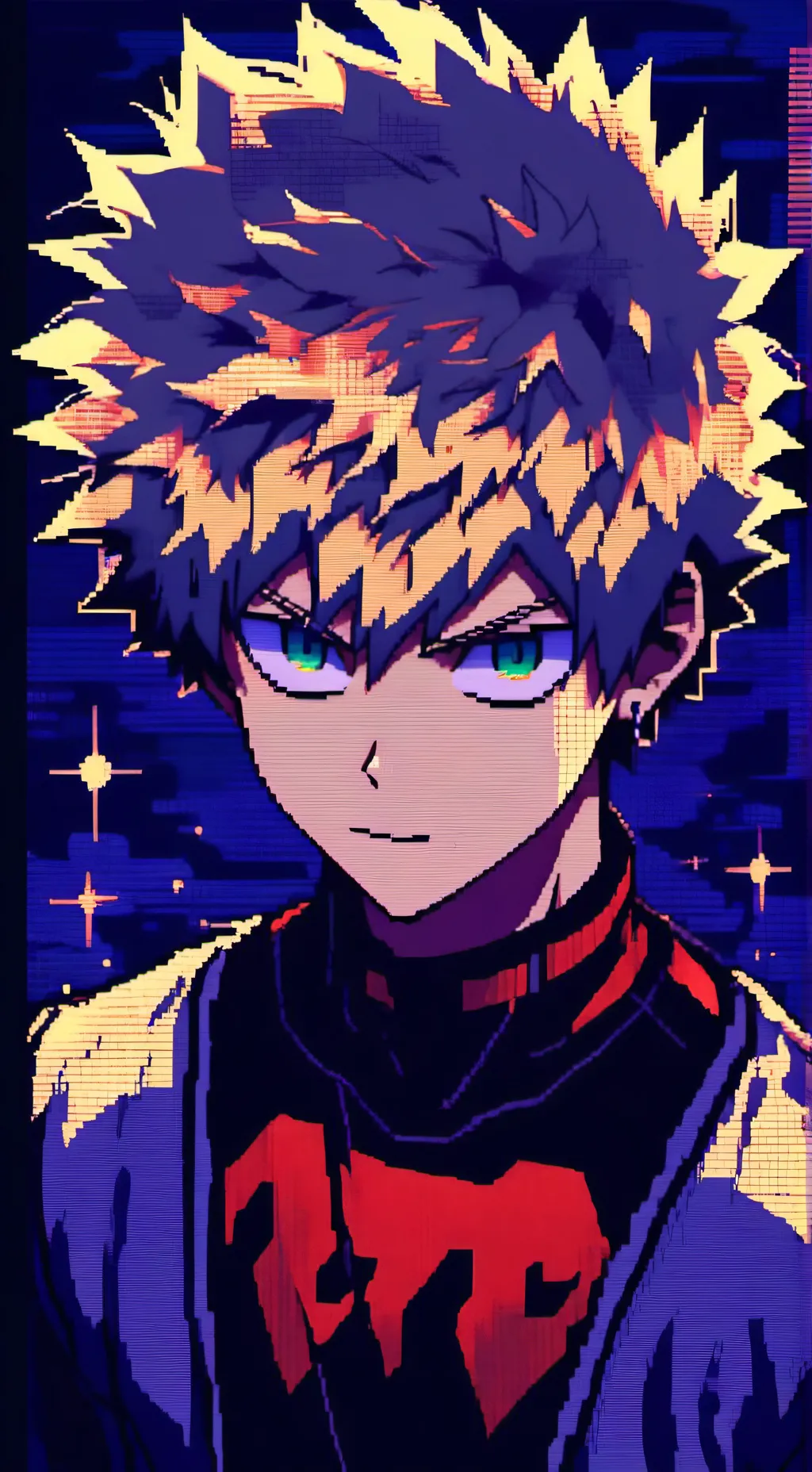 ai character: Katsuki bakugo  background