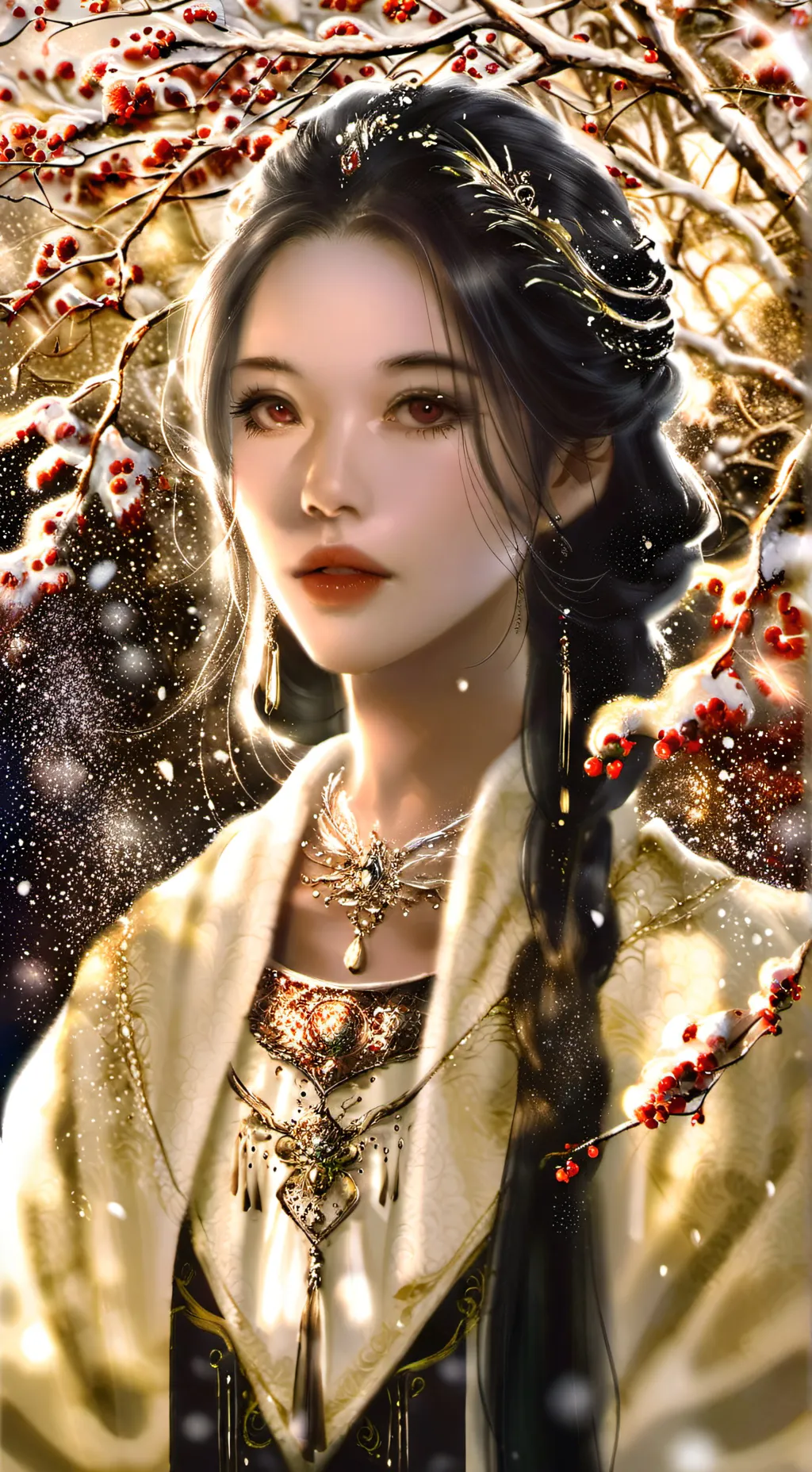 ai character: Elara Frostveil background