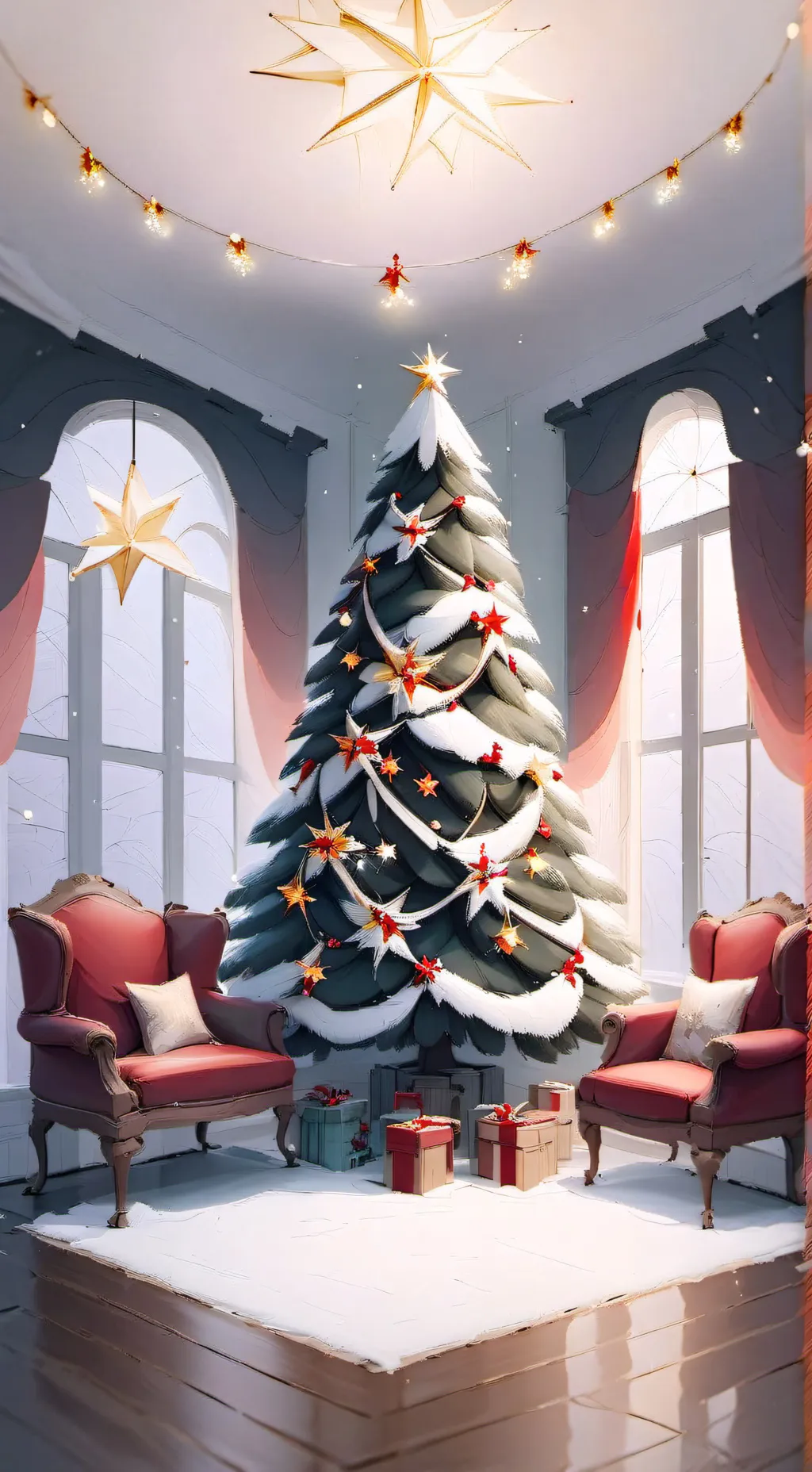ai character: CH Christmas! background