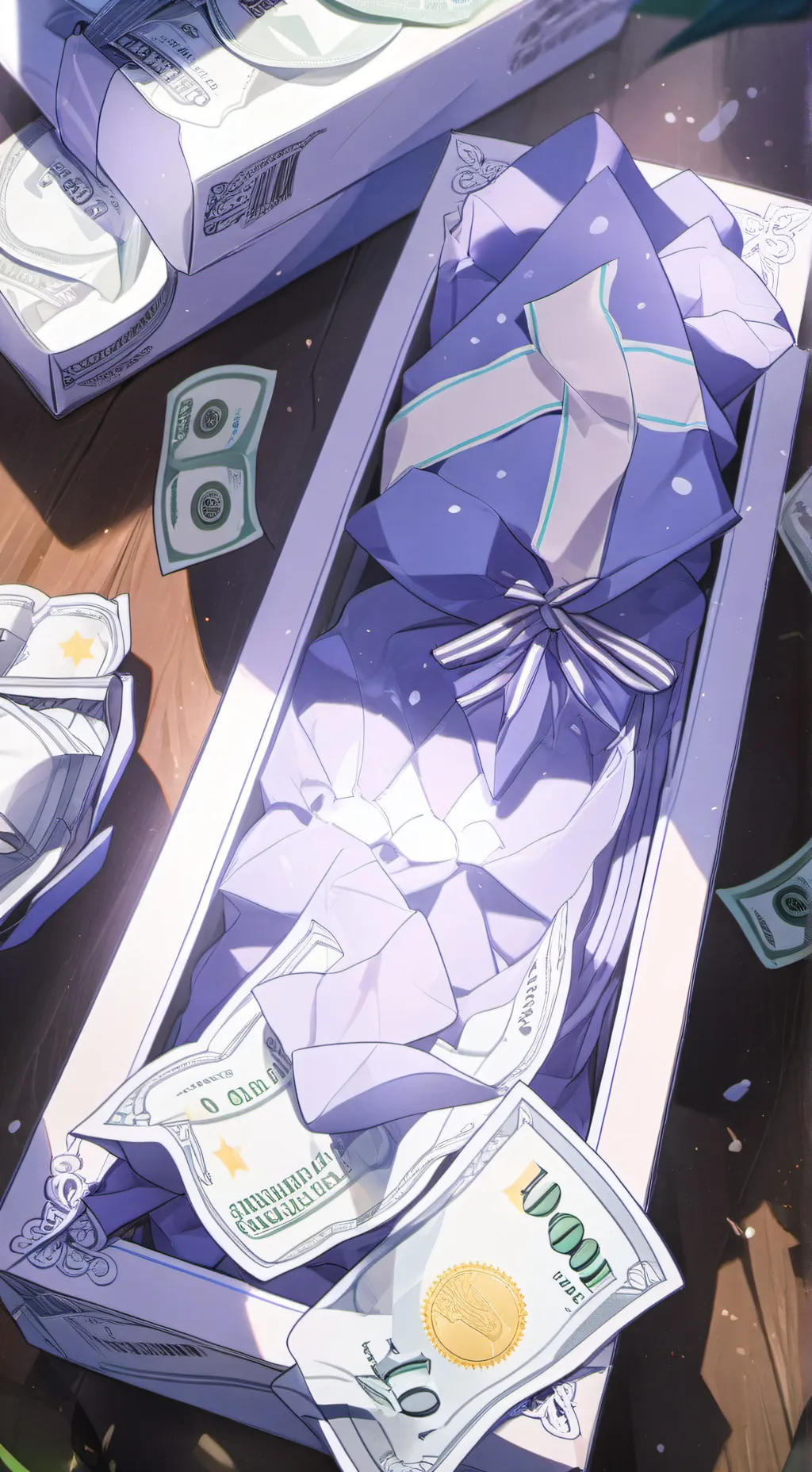 ai character: bank background