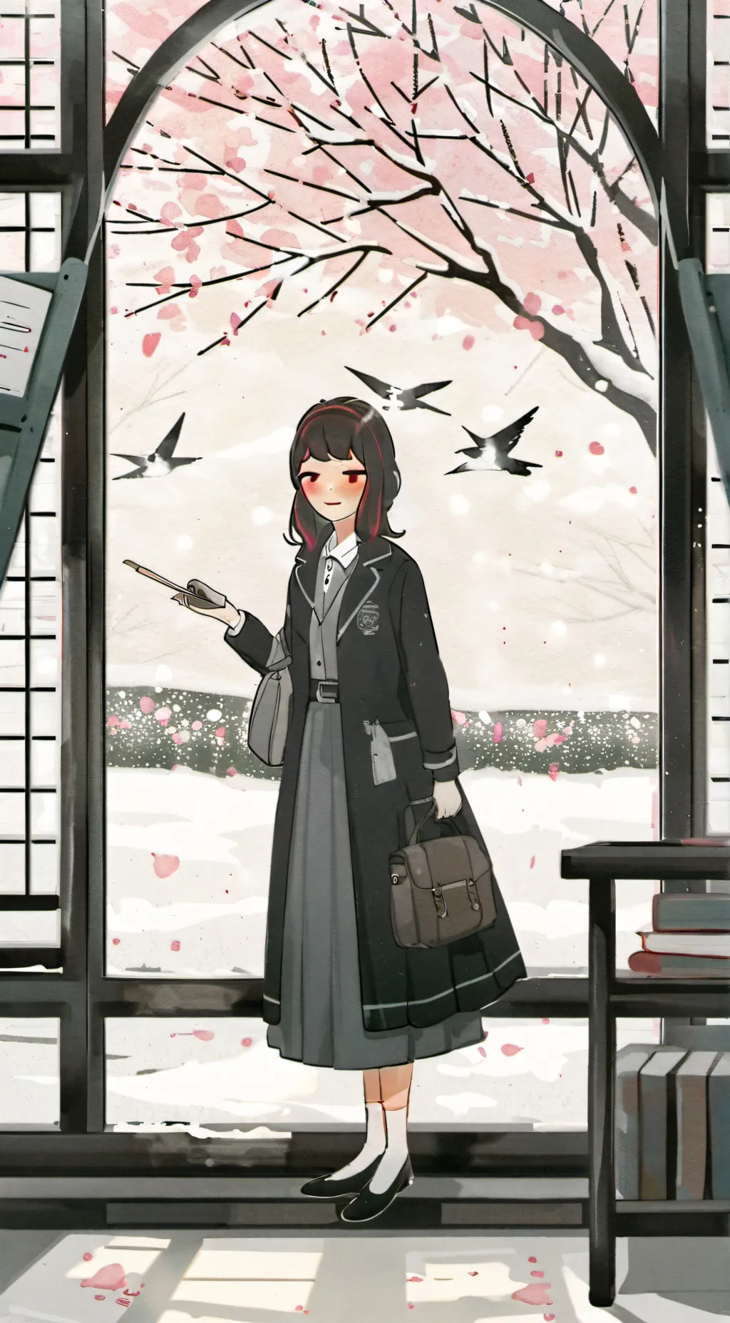 ai character: nevermore academy background