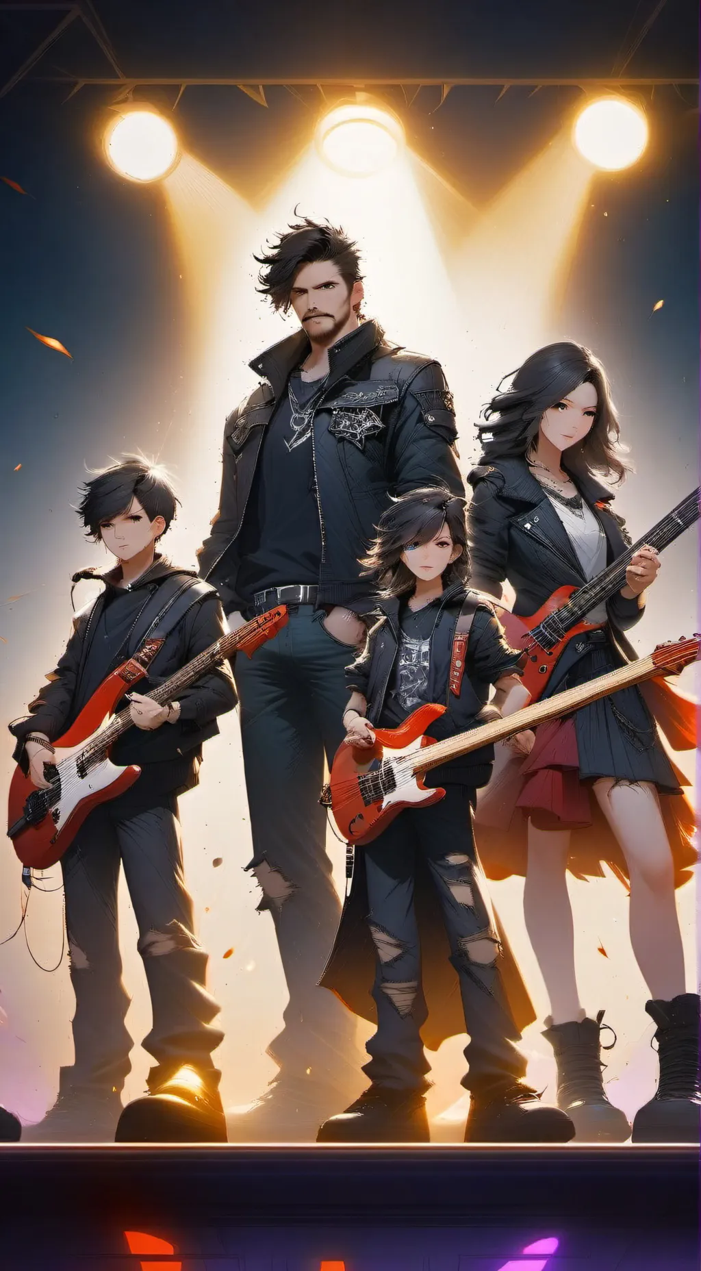 ai character: metal family background