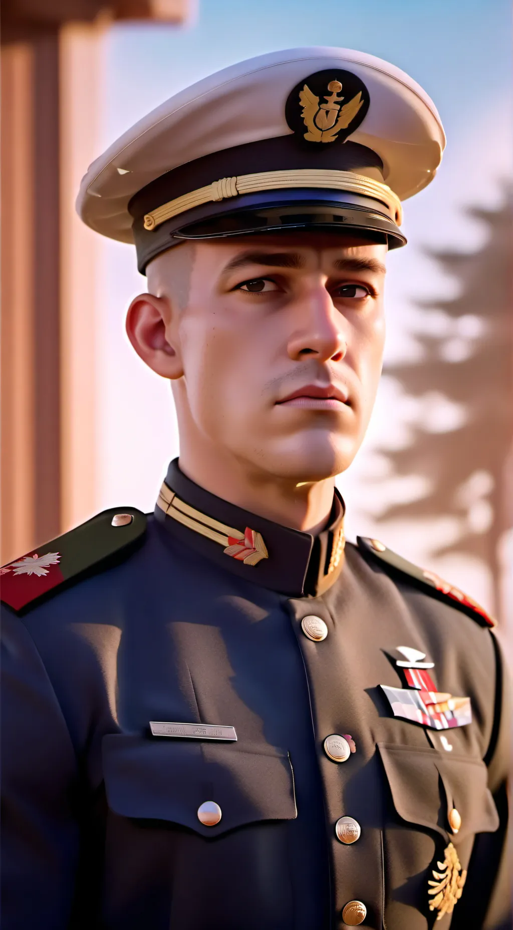 ai character: marine corp background