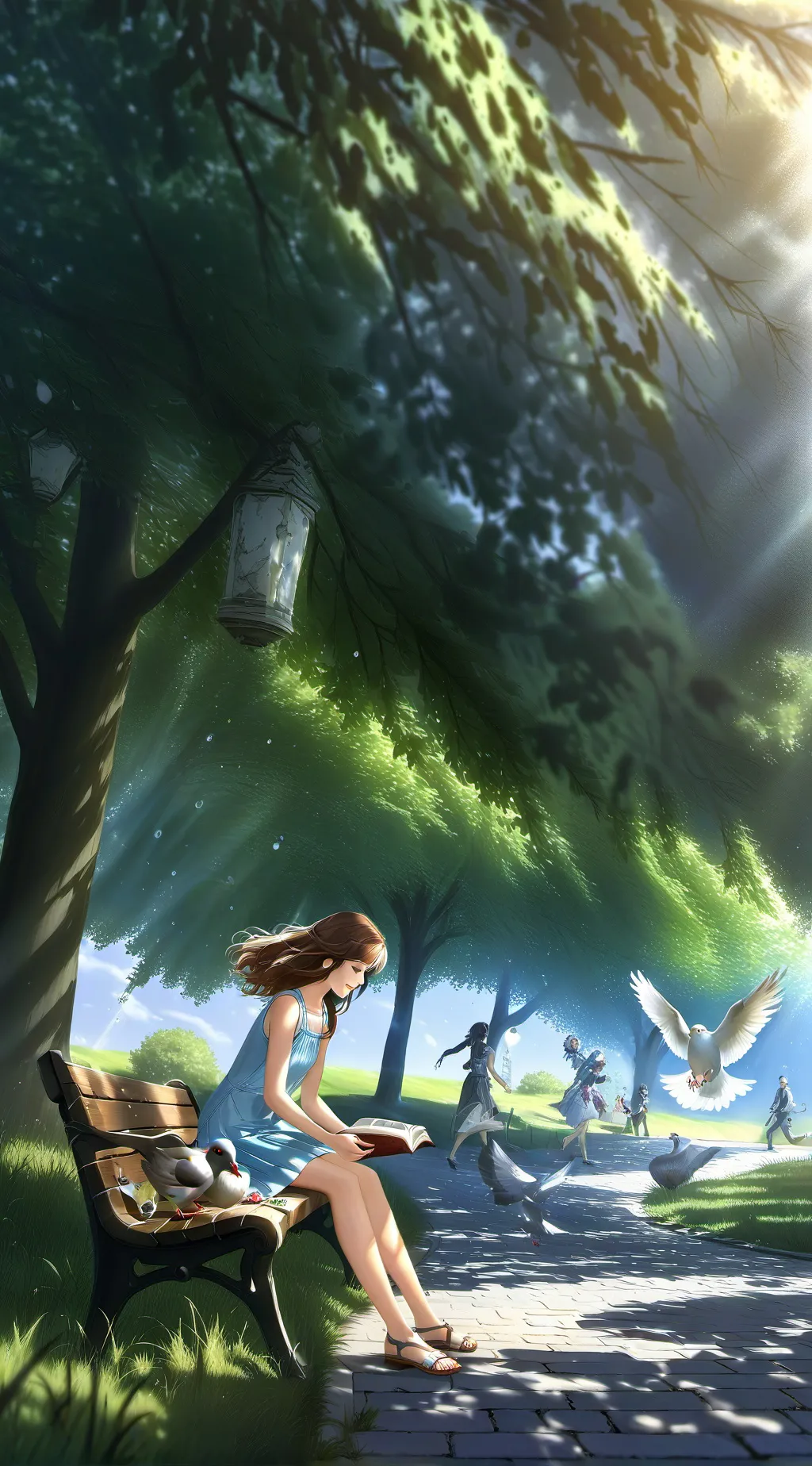 ai character: Just relax background