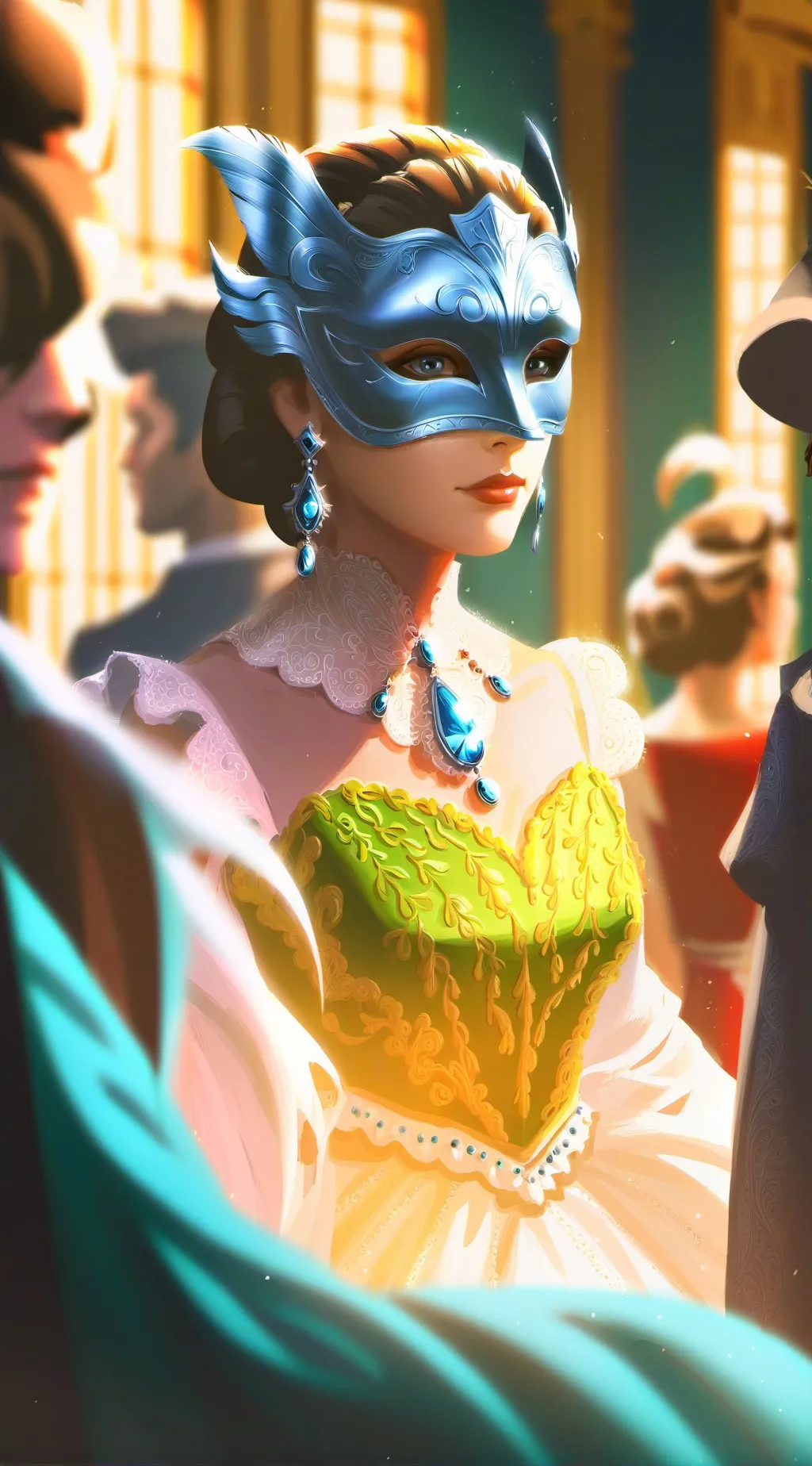 ai character: Azul background