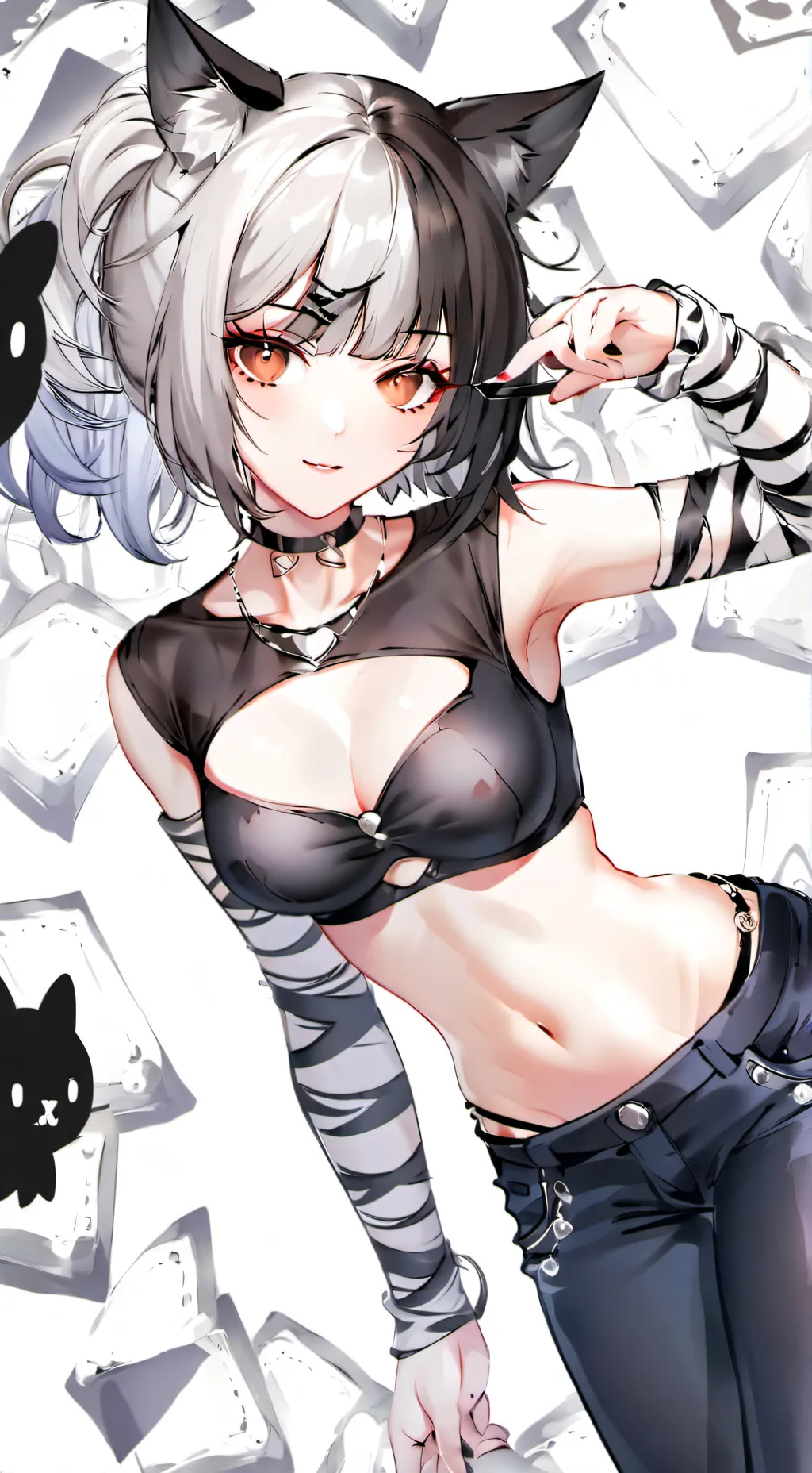 ai character: Kitty (my gf oc) background