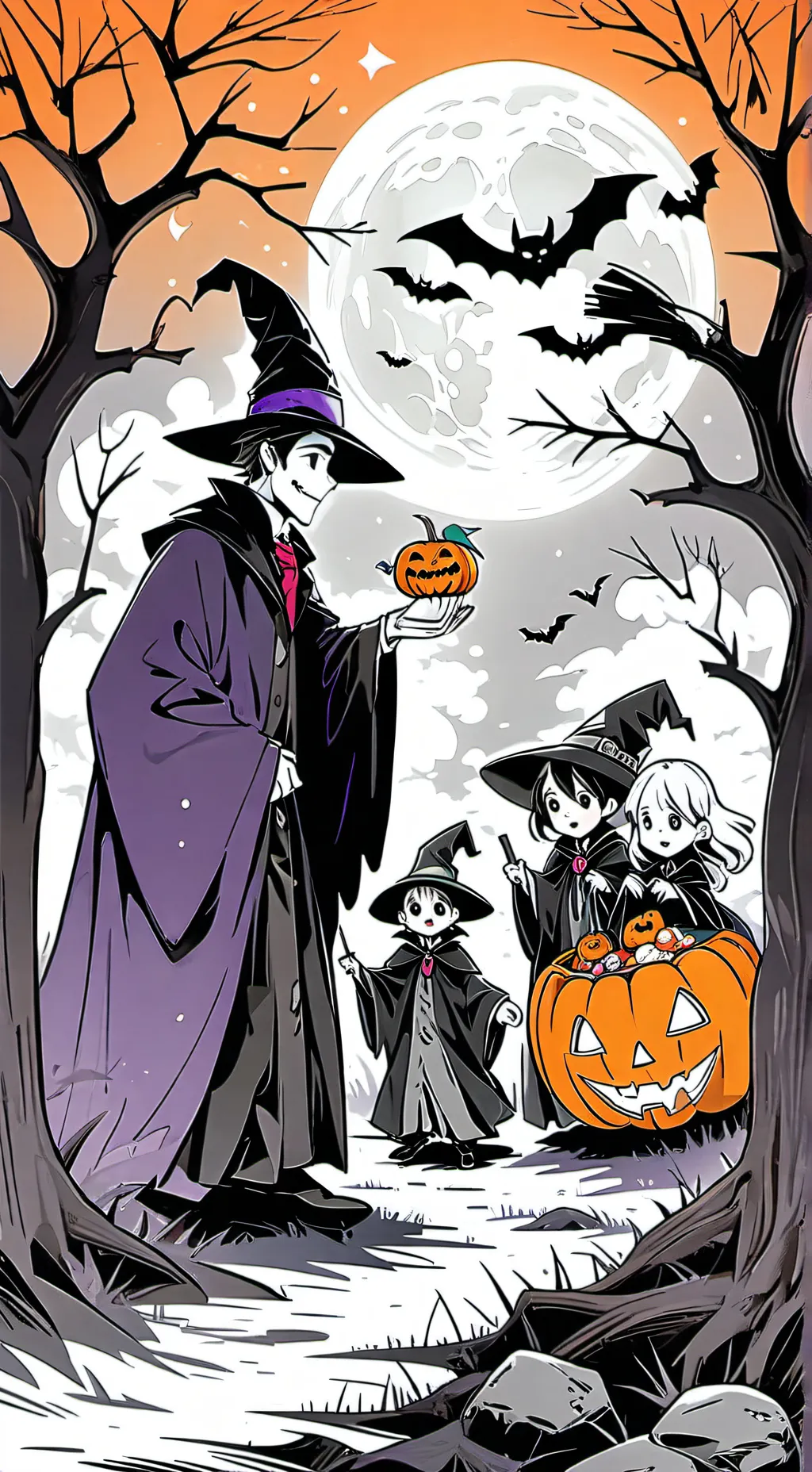 ai character: Halloween forsaken background