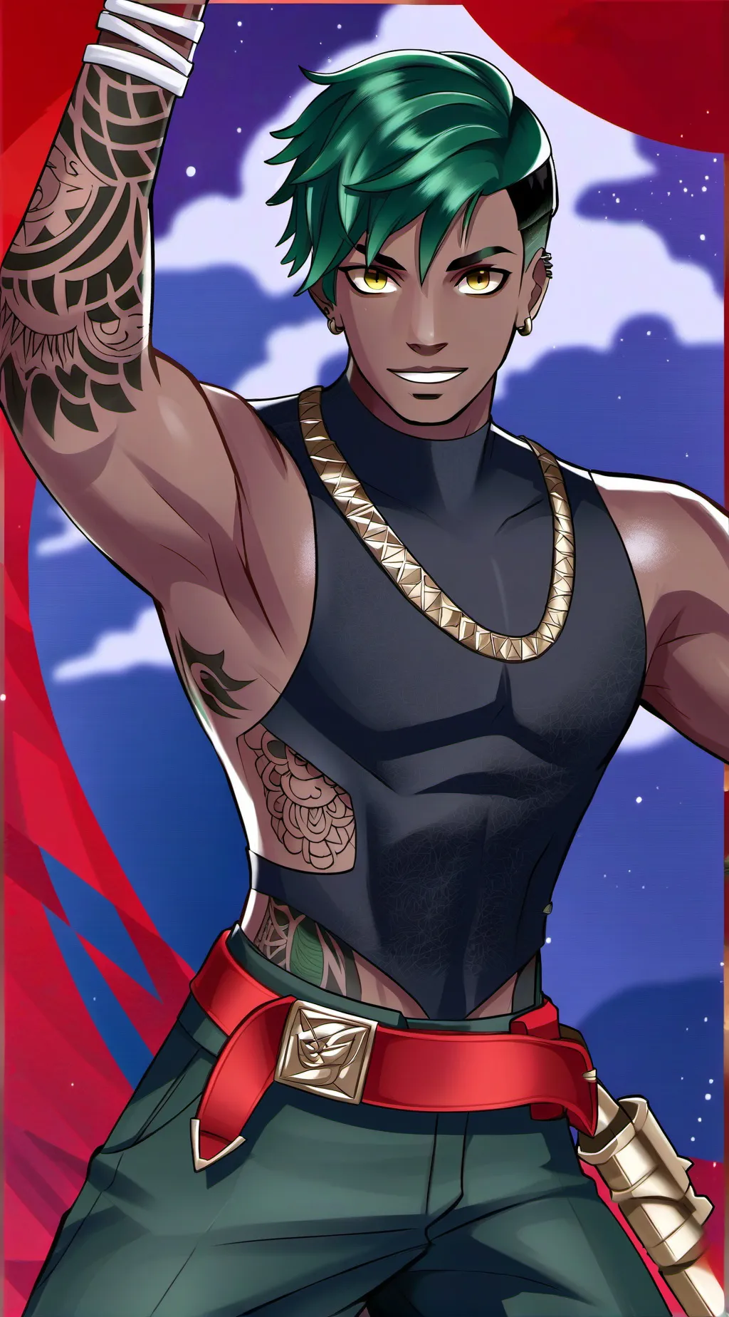 ai character: Sage Ayana  background