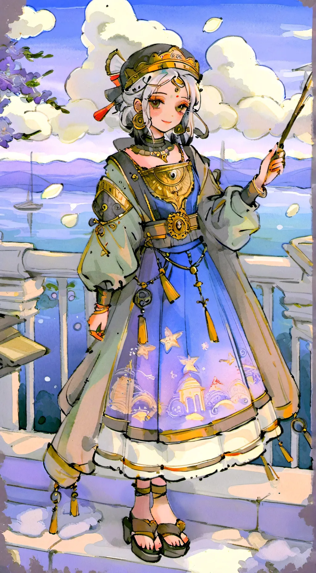 ai character: Nicky  background