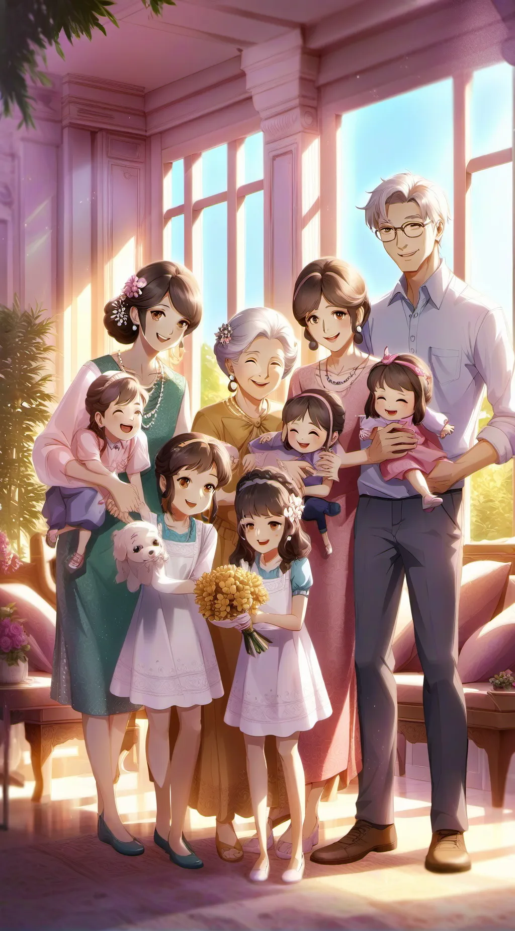 ai character: your famliy!  background