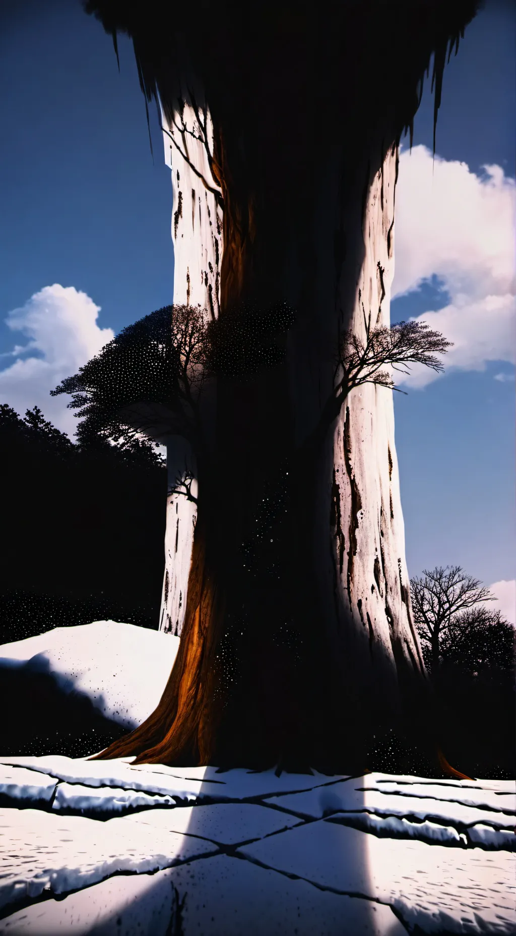 ai character: chickenclimbing background