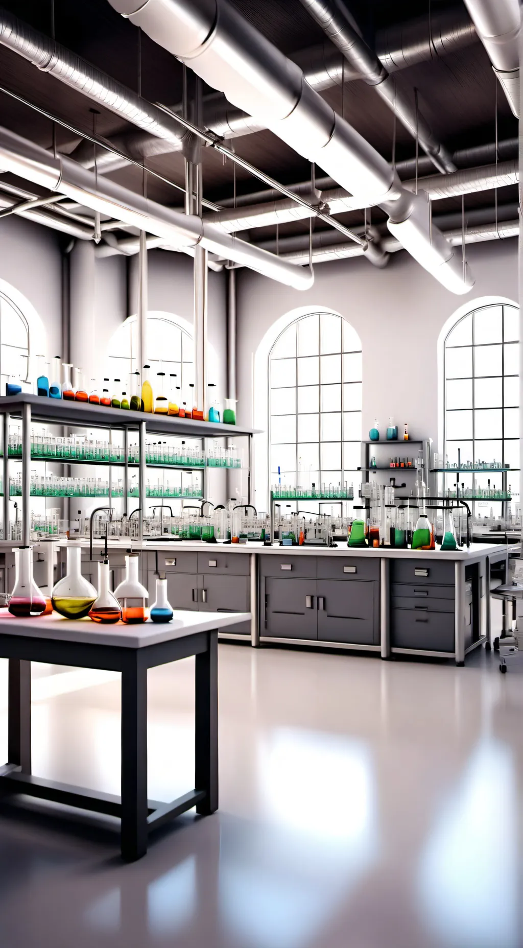 ai character: Science Lab background