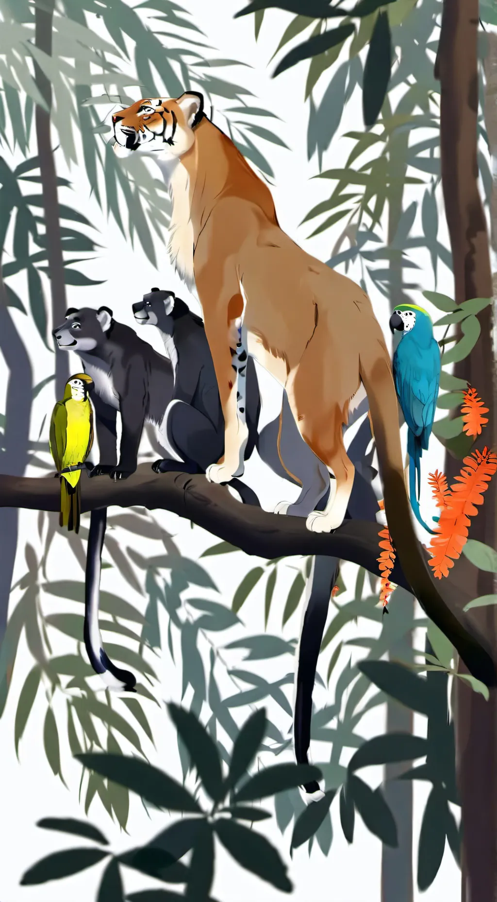 ai character: Fpe animales background