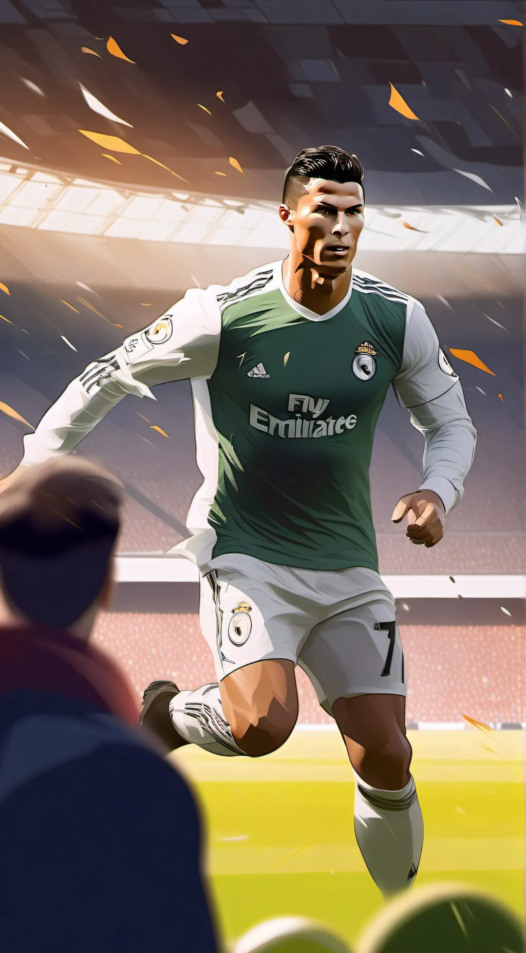 ai character: Cristiano Ronaldo background