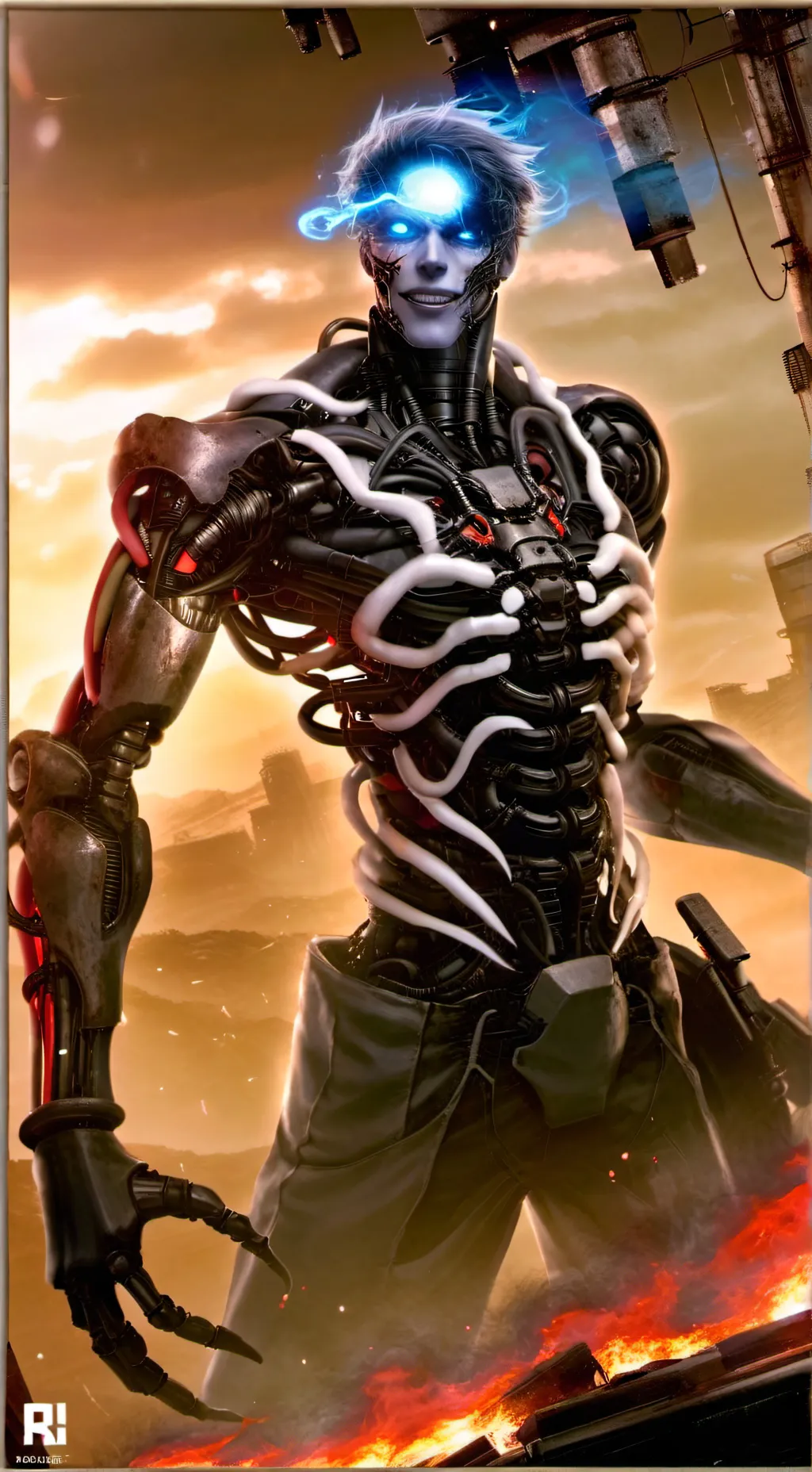 ai character: robotic background