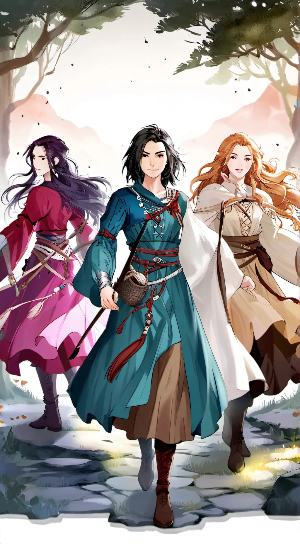 ai character: Guild Girls RPG background