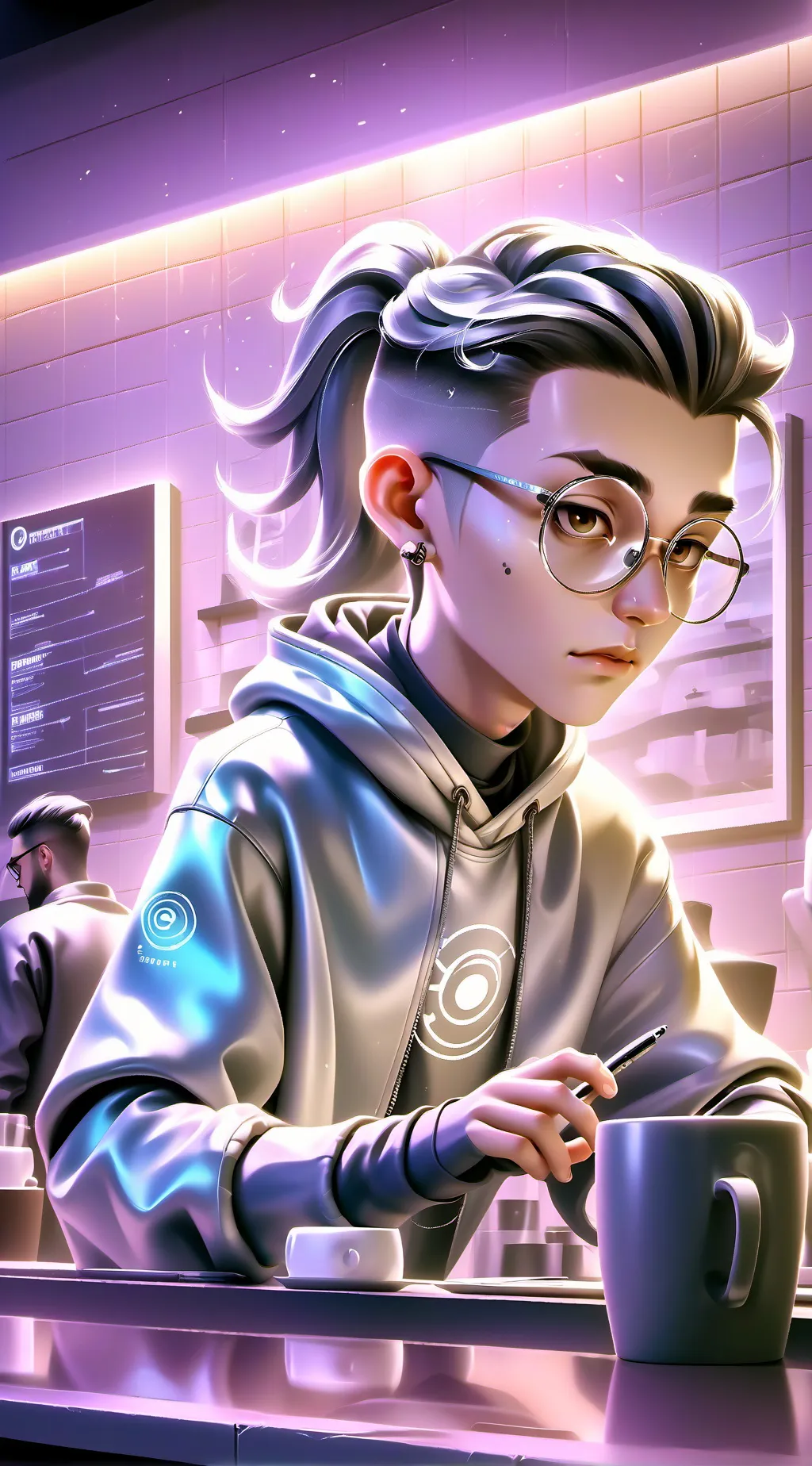 ai character: The Unyielding Alg background