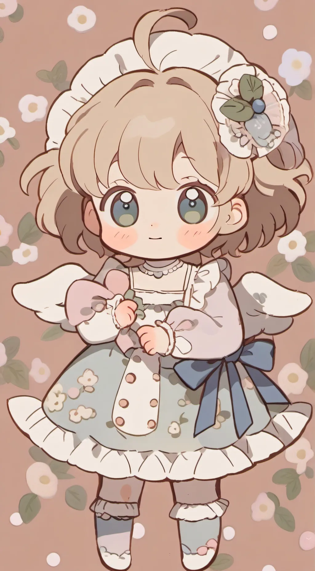 ai character: baby amelia 💝 background
