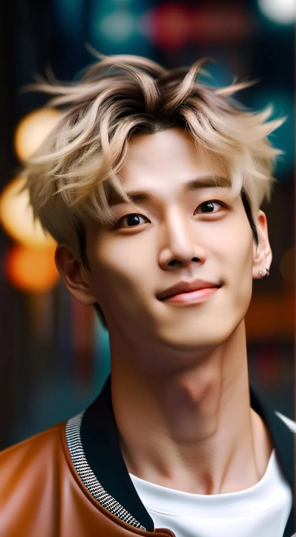 ai character: bangchan  background