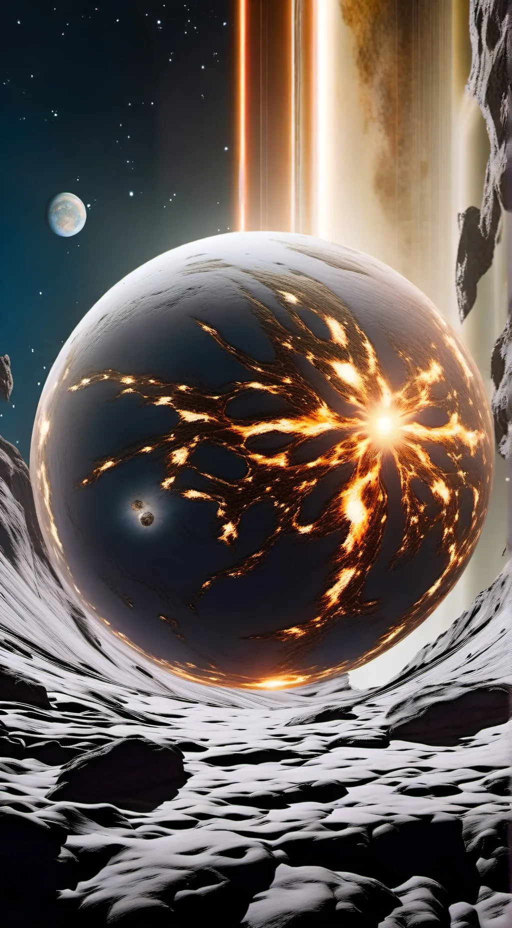 ai character: planet vulcan background