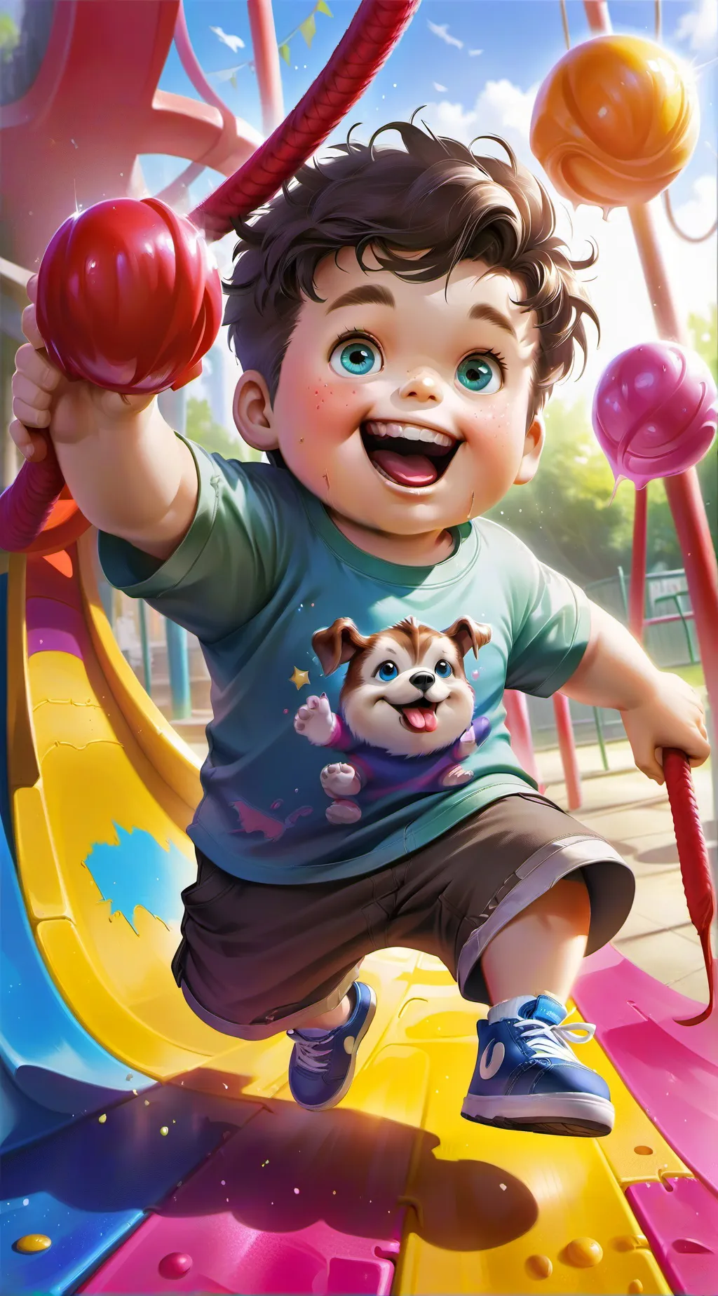 ai character: The Brainrot kids  background