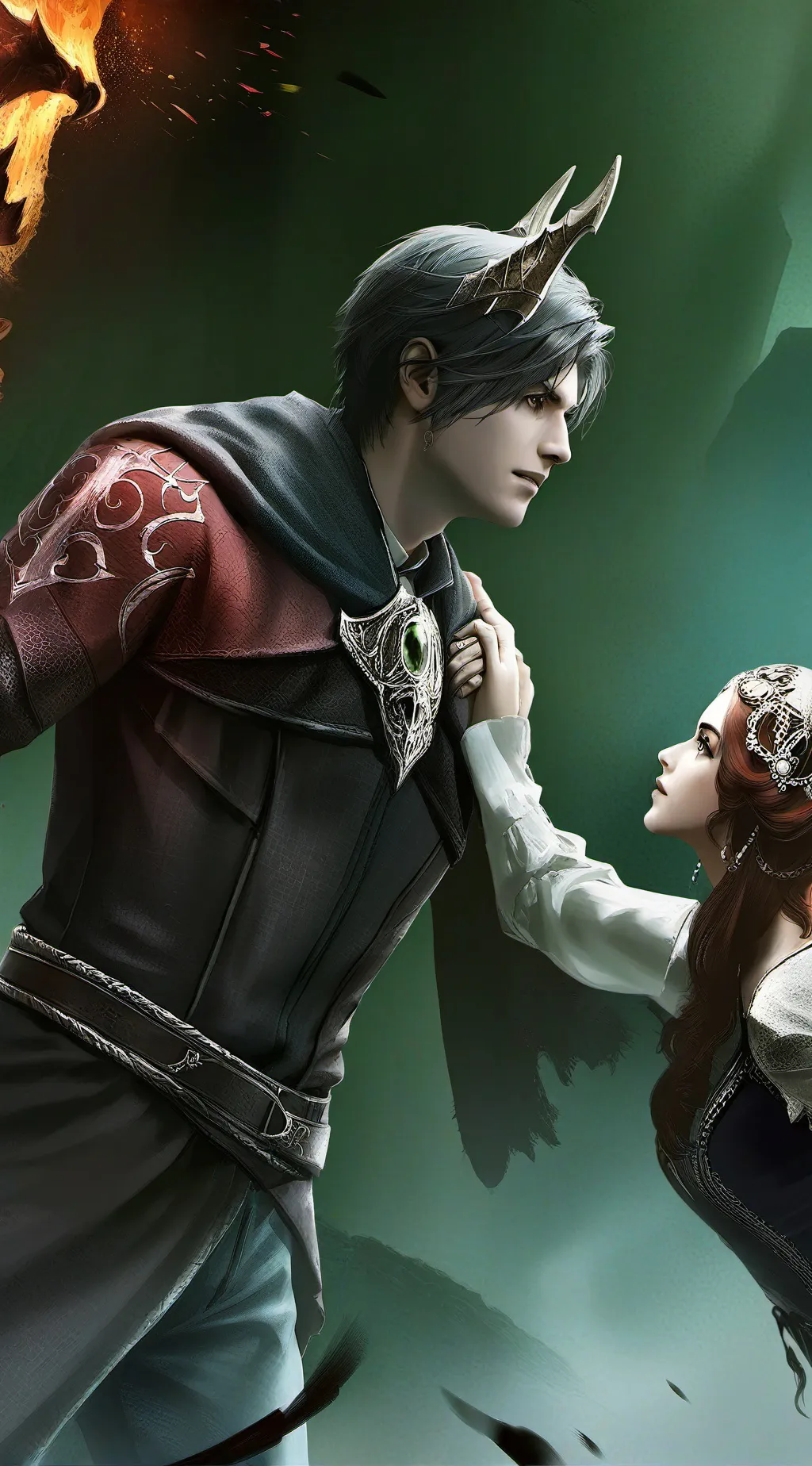 ai character: Demons king  background