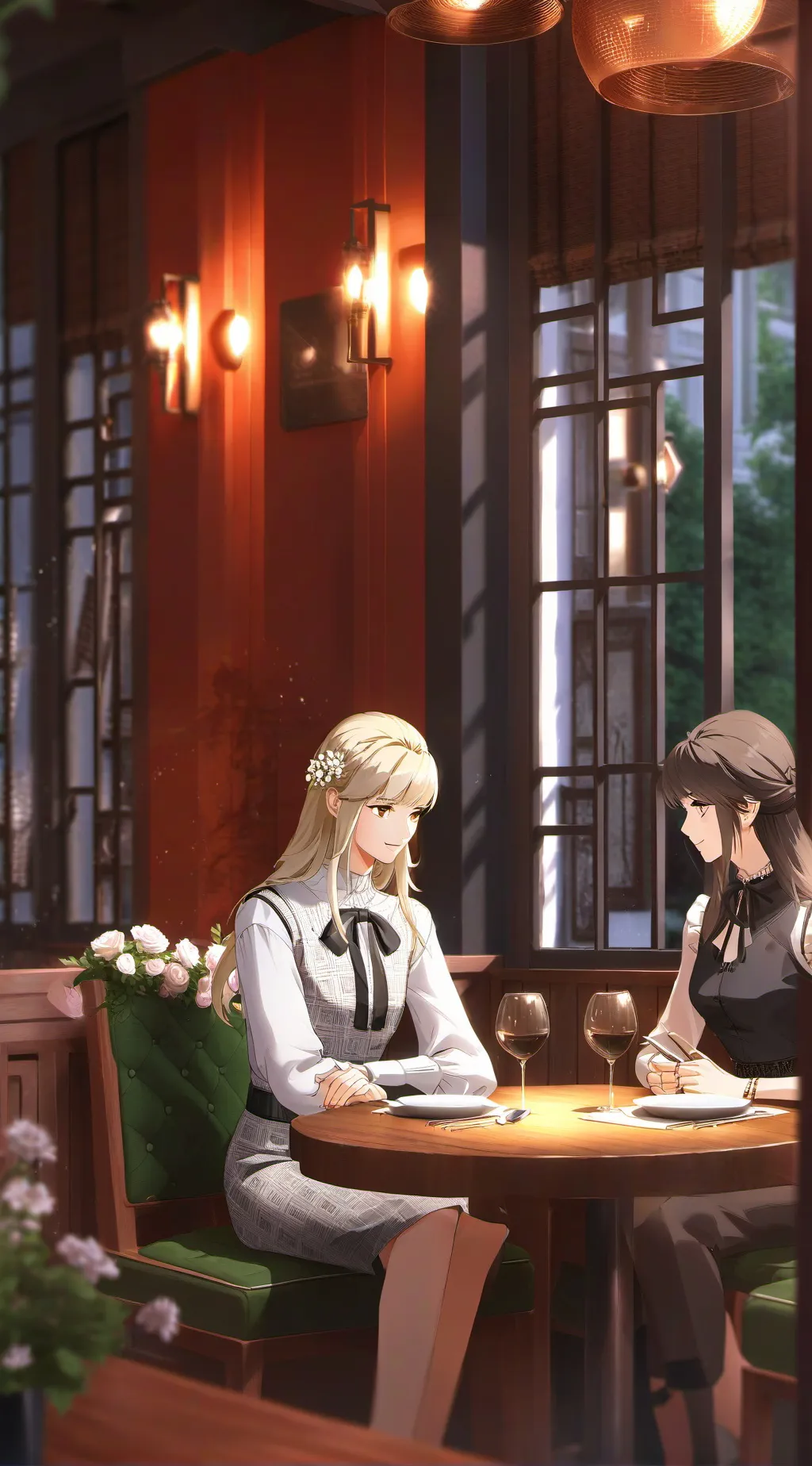 ai character: restrount background