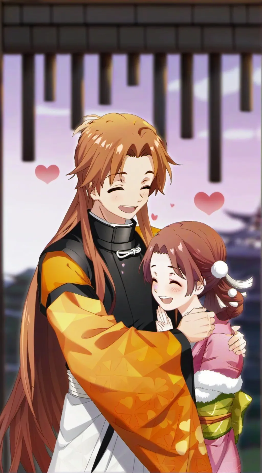 ai character: Lukas and  Jess background