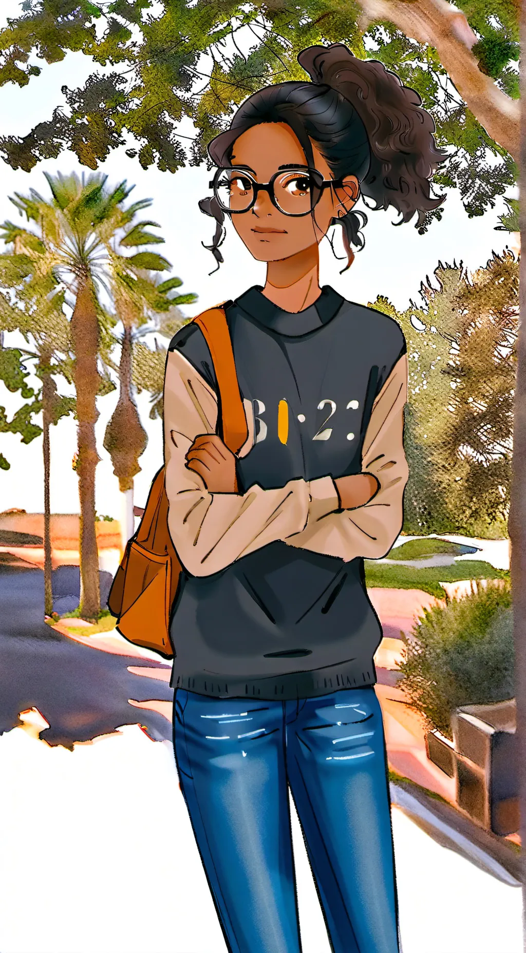 ai character: Short girl background