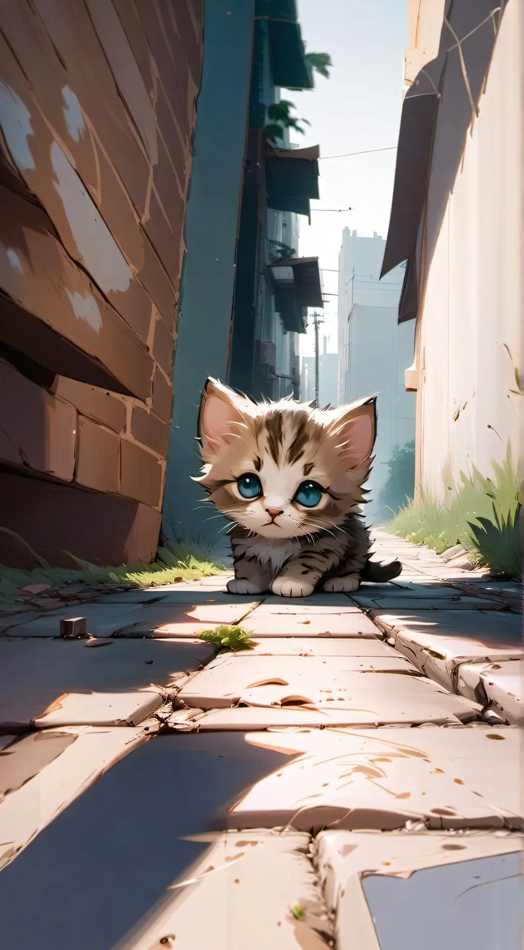ai character: kittycAT background