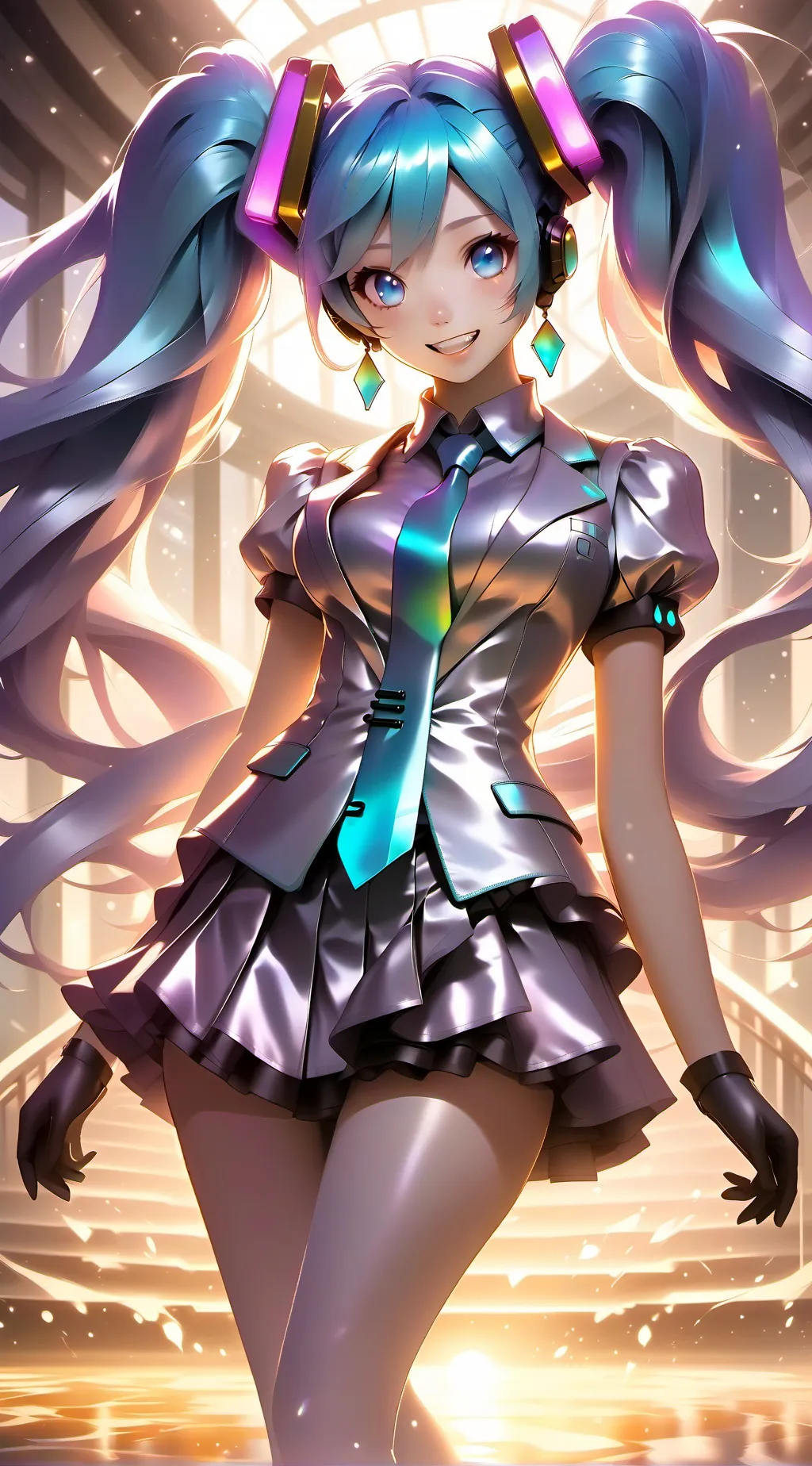 ai character: Hatsune Miku background