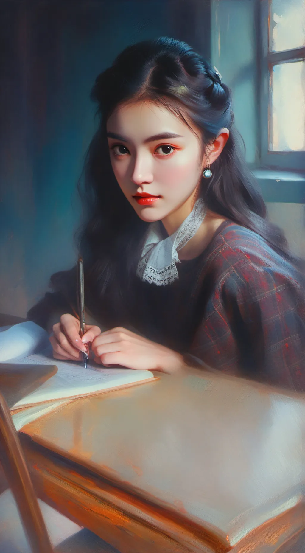 ai character: Monster high hateu background