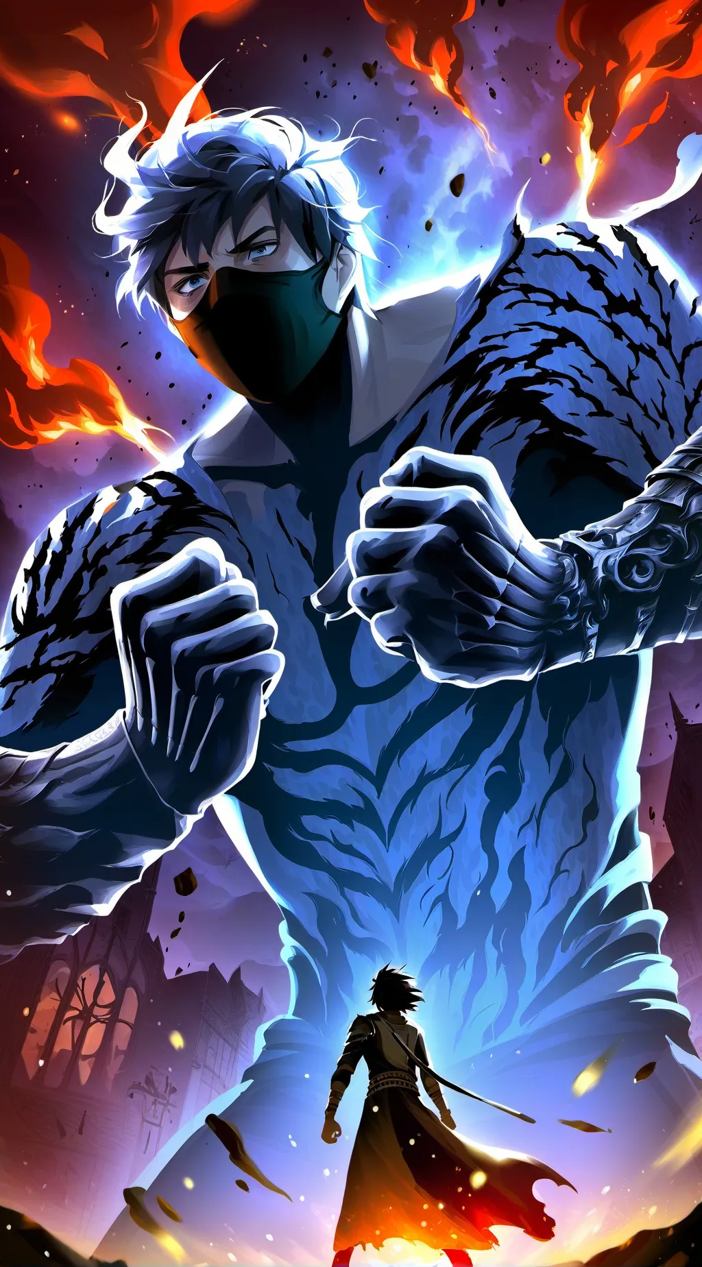 ai character: Flameheart background