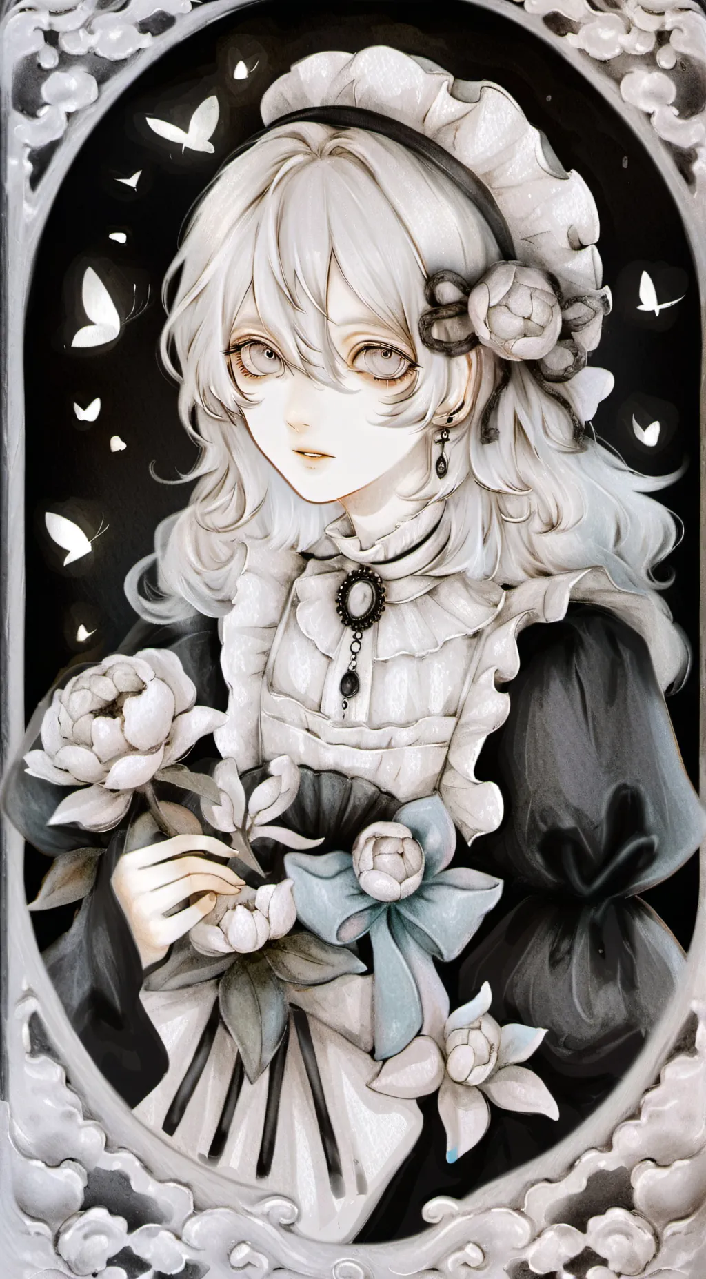 ai character: GORILLAZ CHRISTMAS background