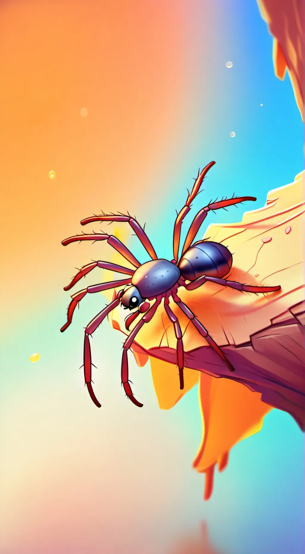 ai character: Sammy Spider background