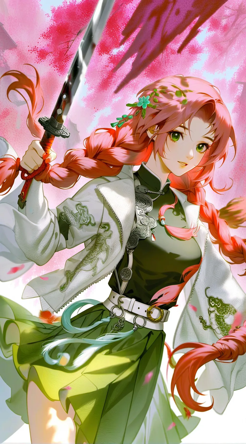 ai character: Mitsuri Kanroji background