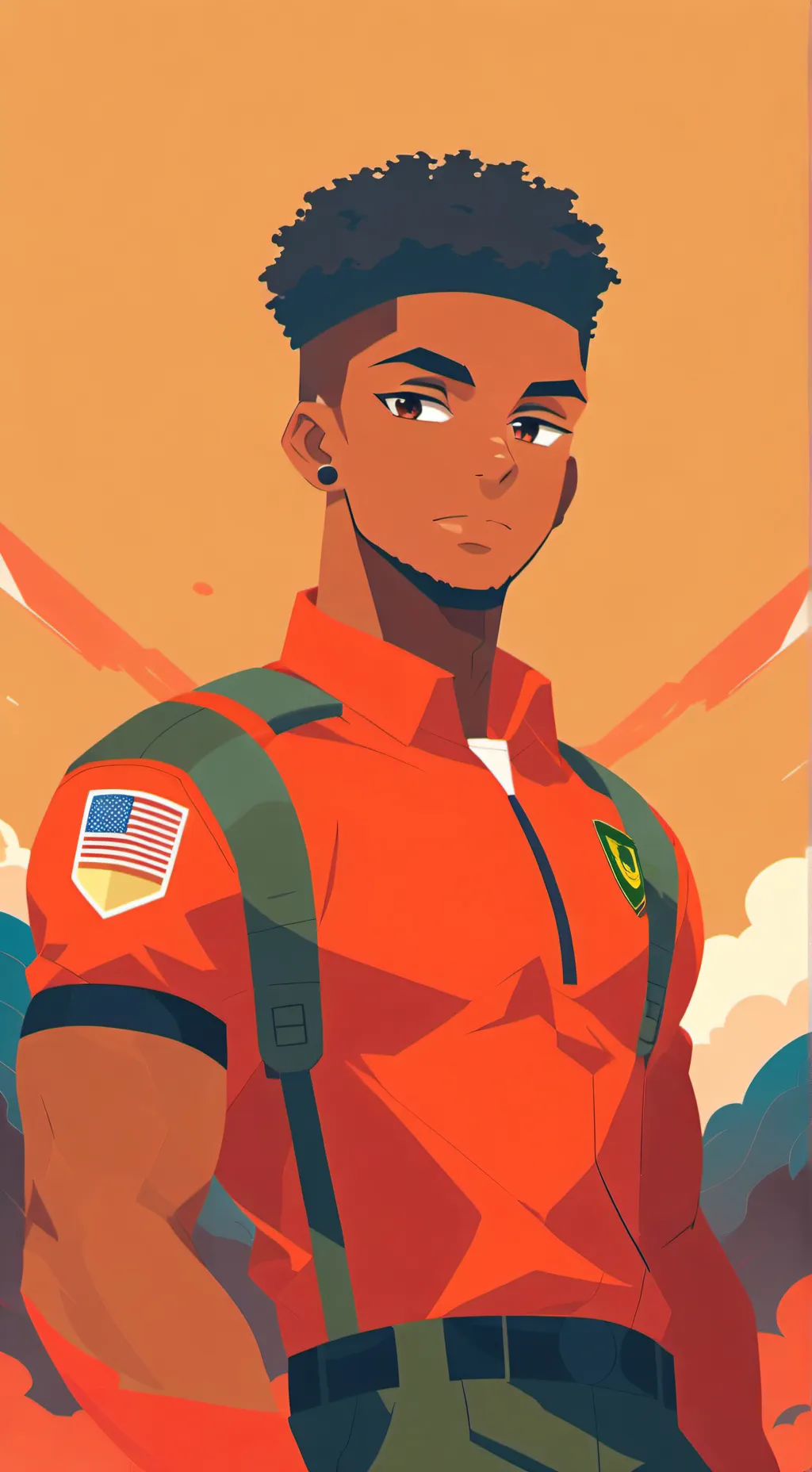 ai character: Rival Army Buddy background