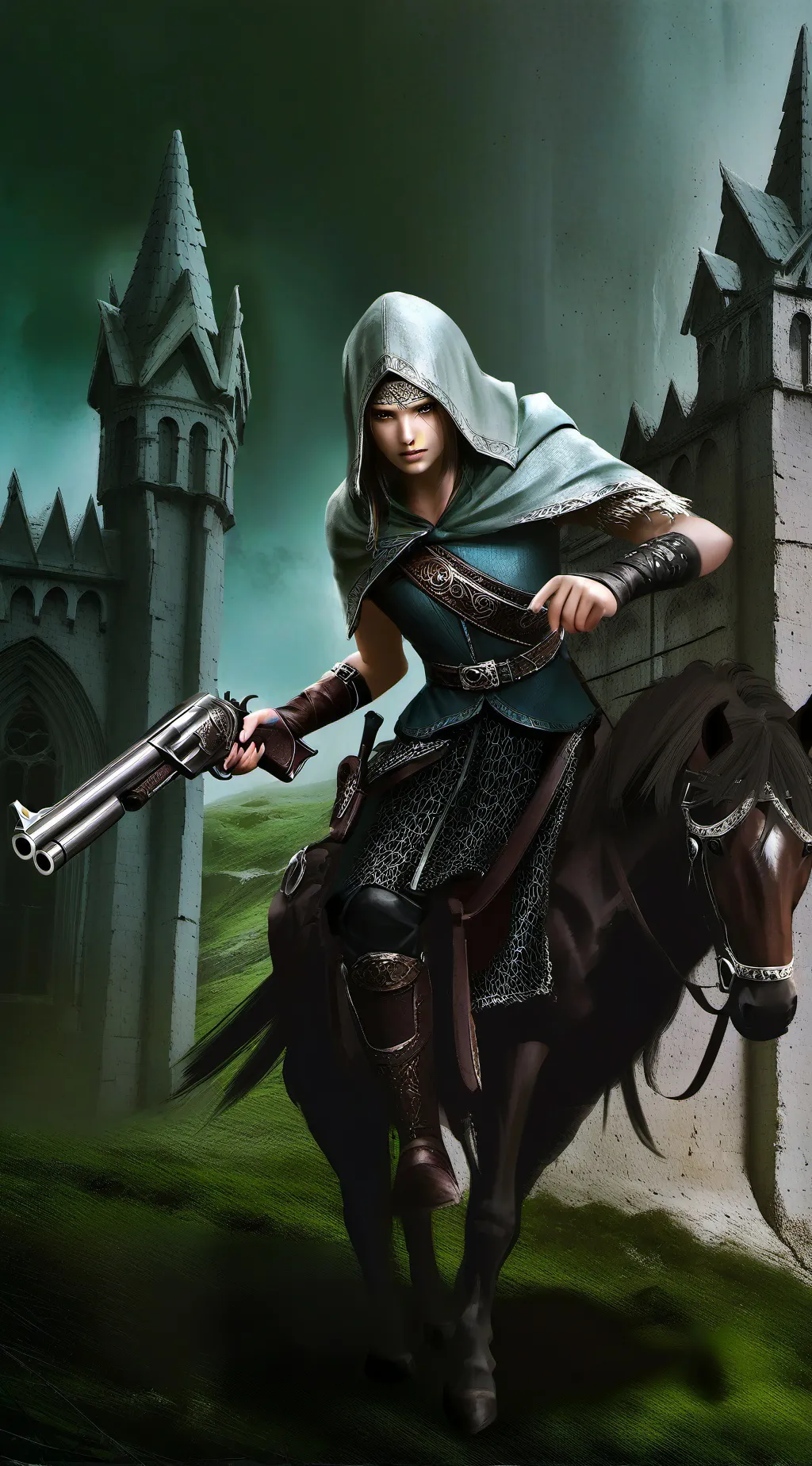 ai character: ERI HAS A GUN AHHH background