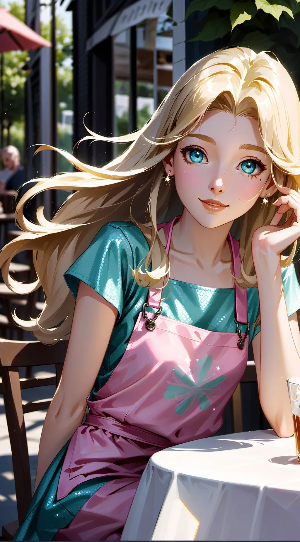 ai character: Lacy pick me  background