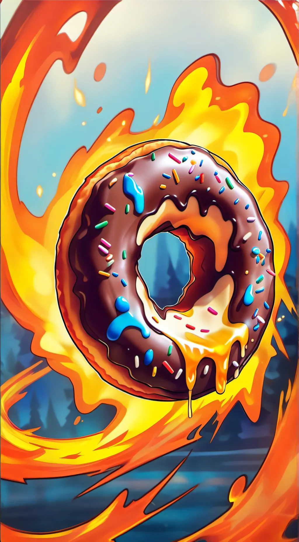 ai character: kyojuros donuts p2 background