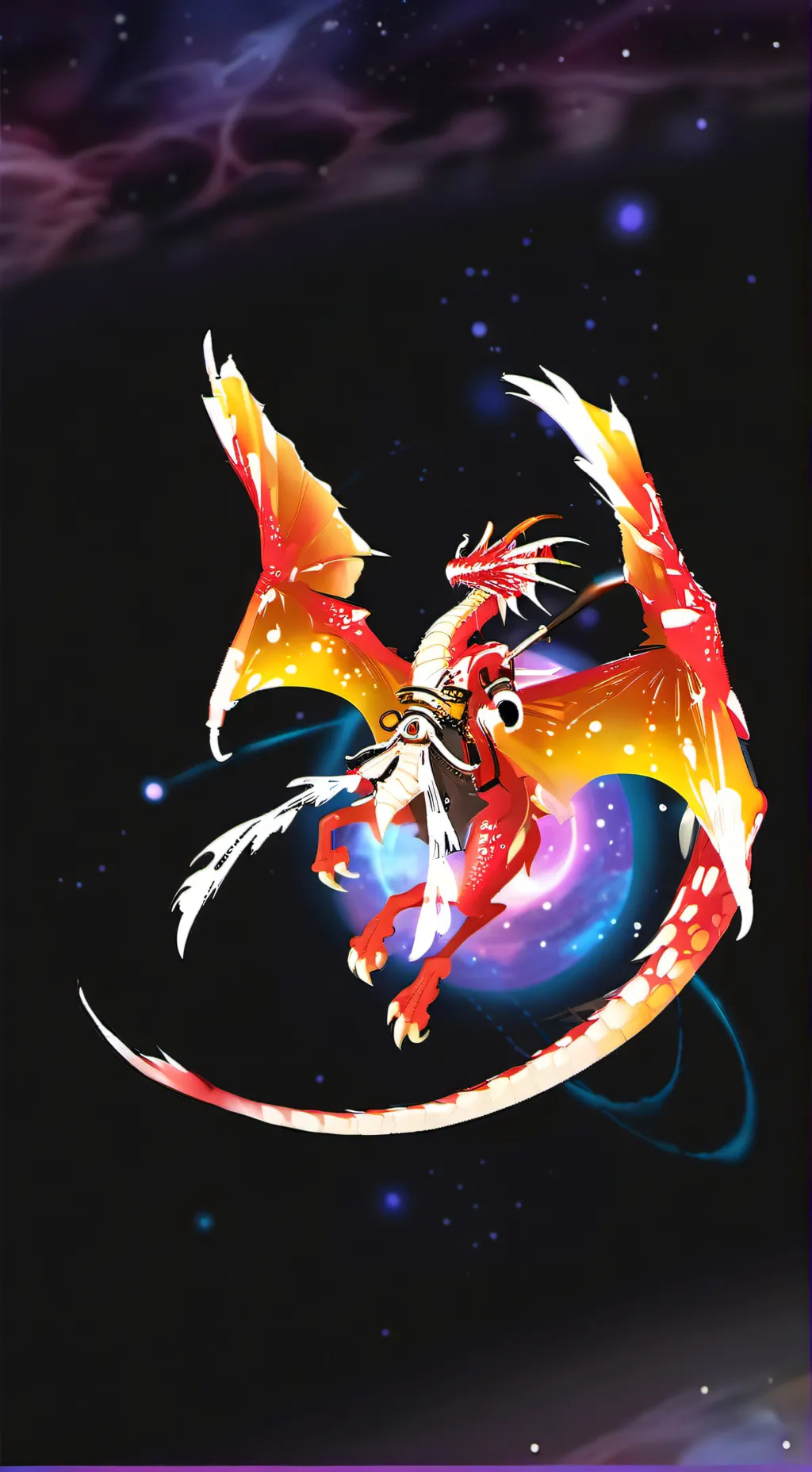 ai character: dragon  background