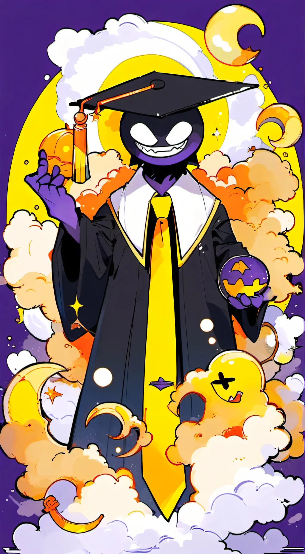 ai character: Dr smiley  background