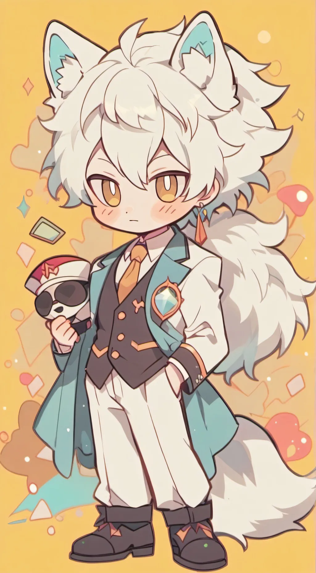 ai character: Mr crystal/jimmy  background