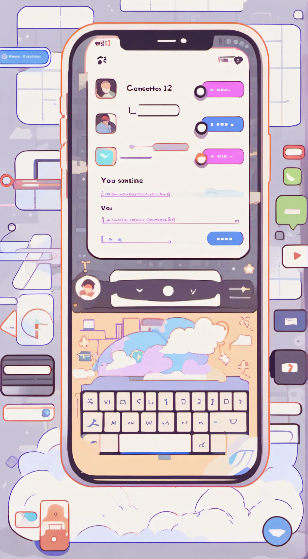 ai character: sprout  background