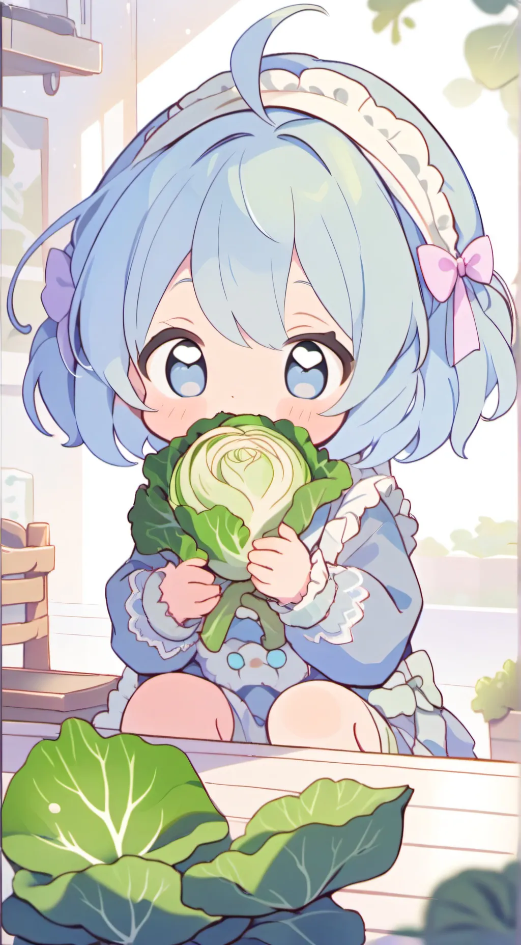 ai character: Vegan baby background