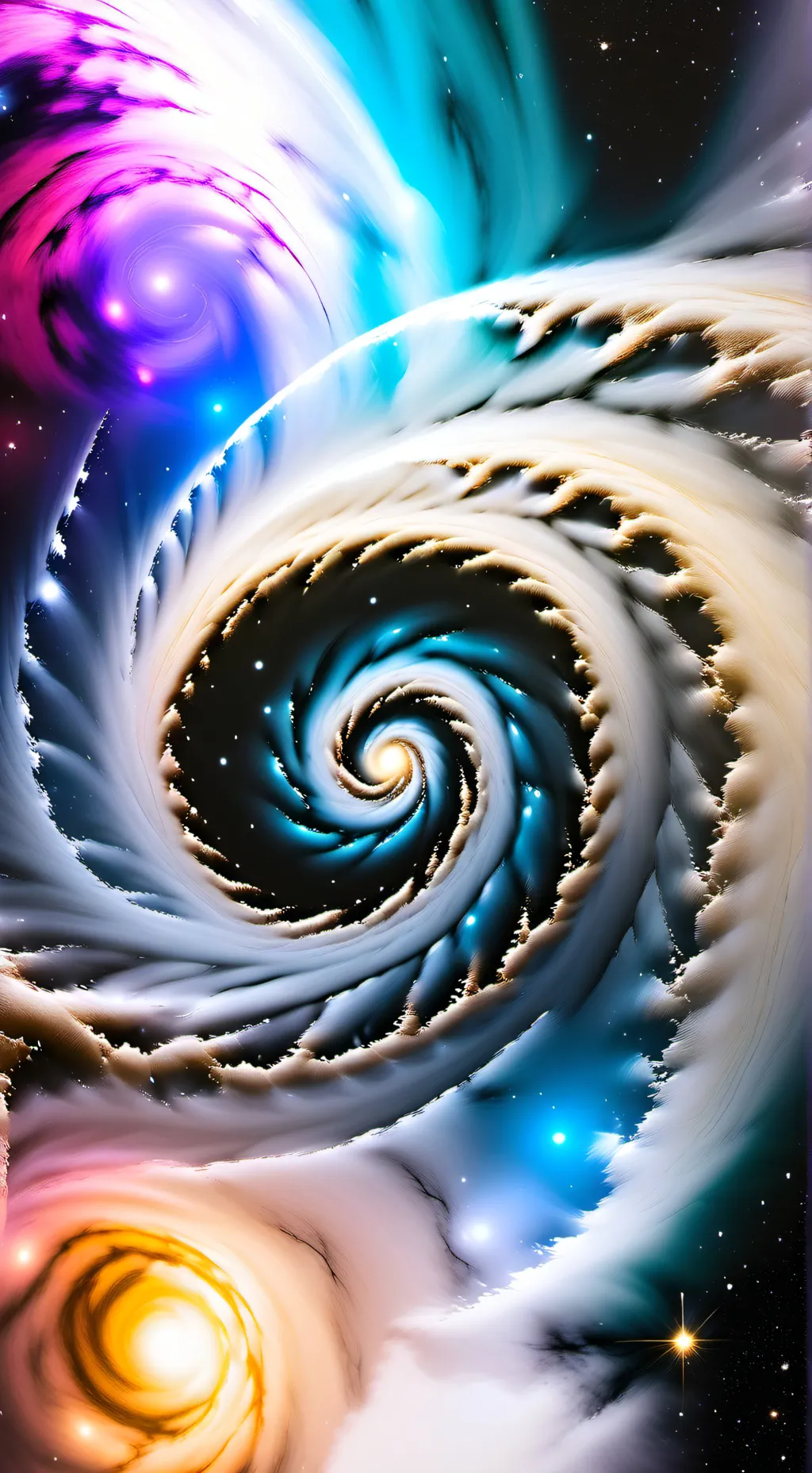 ai character: galaxia espiral  background