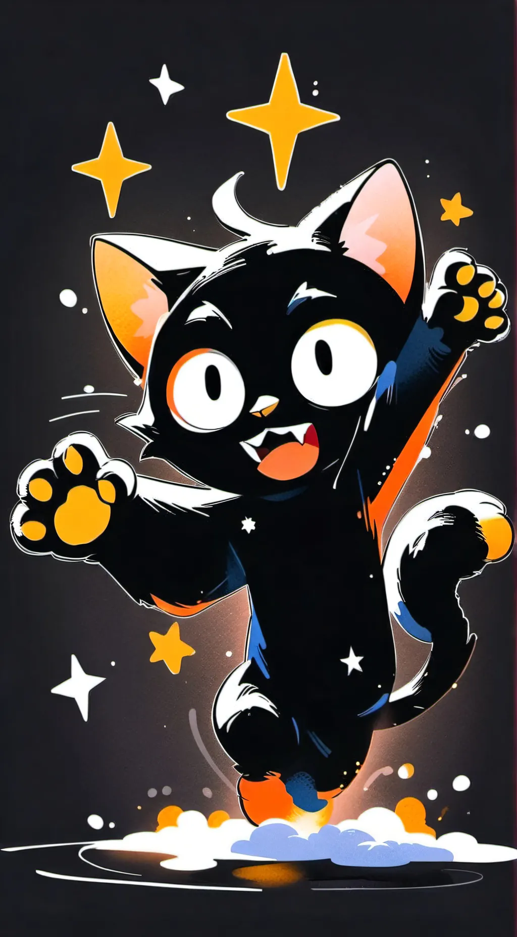 ai character: gato lindo background