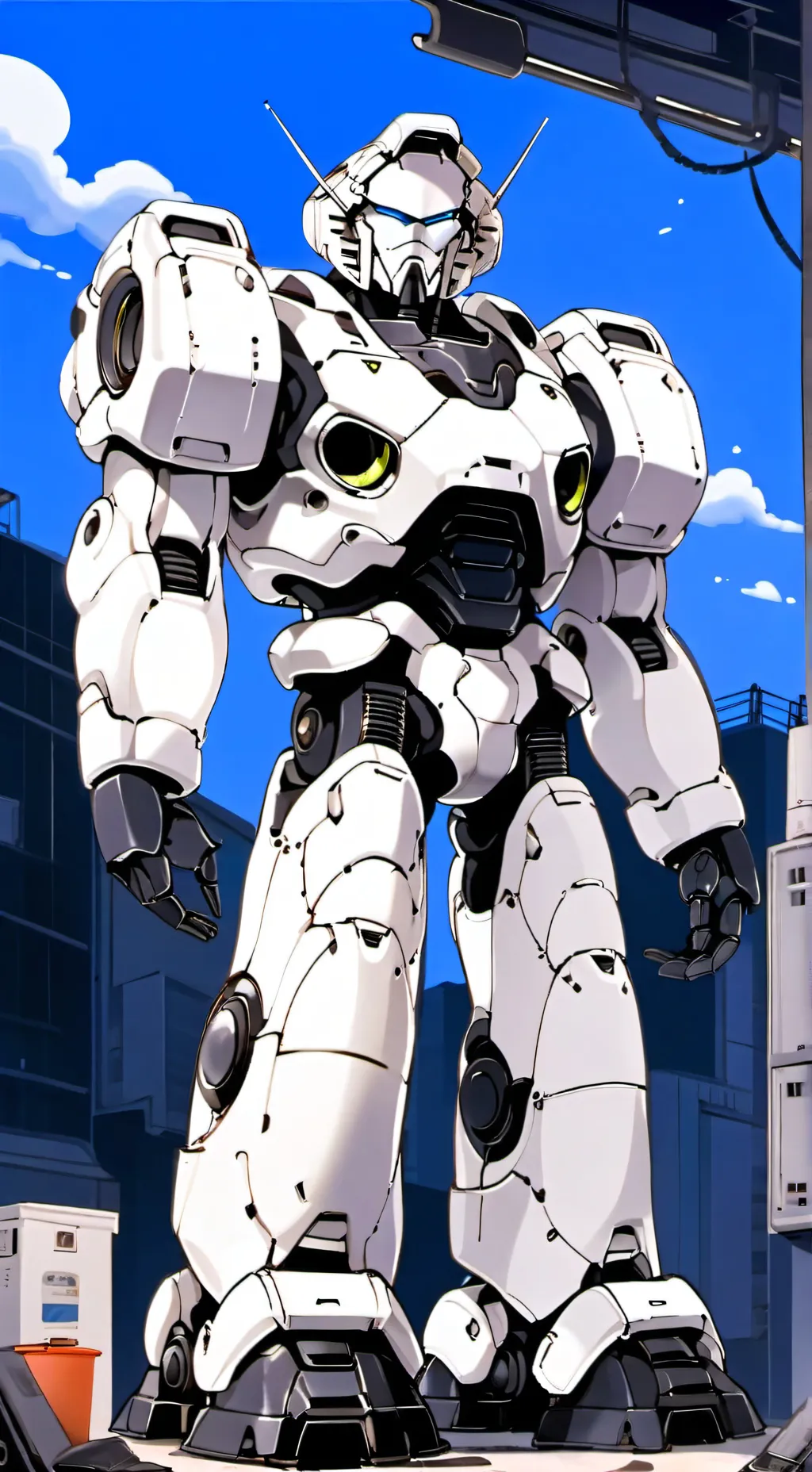 ai character: titan cameraman background