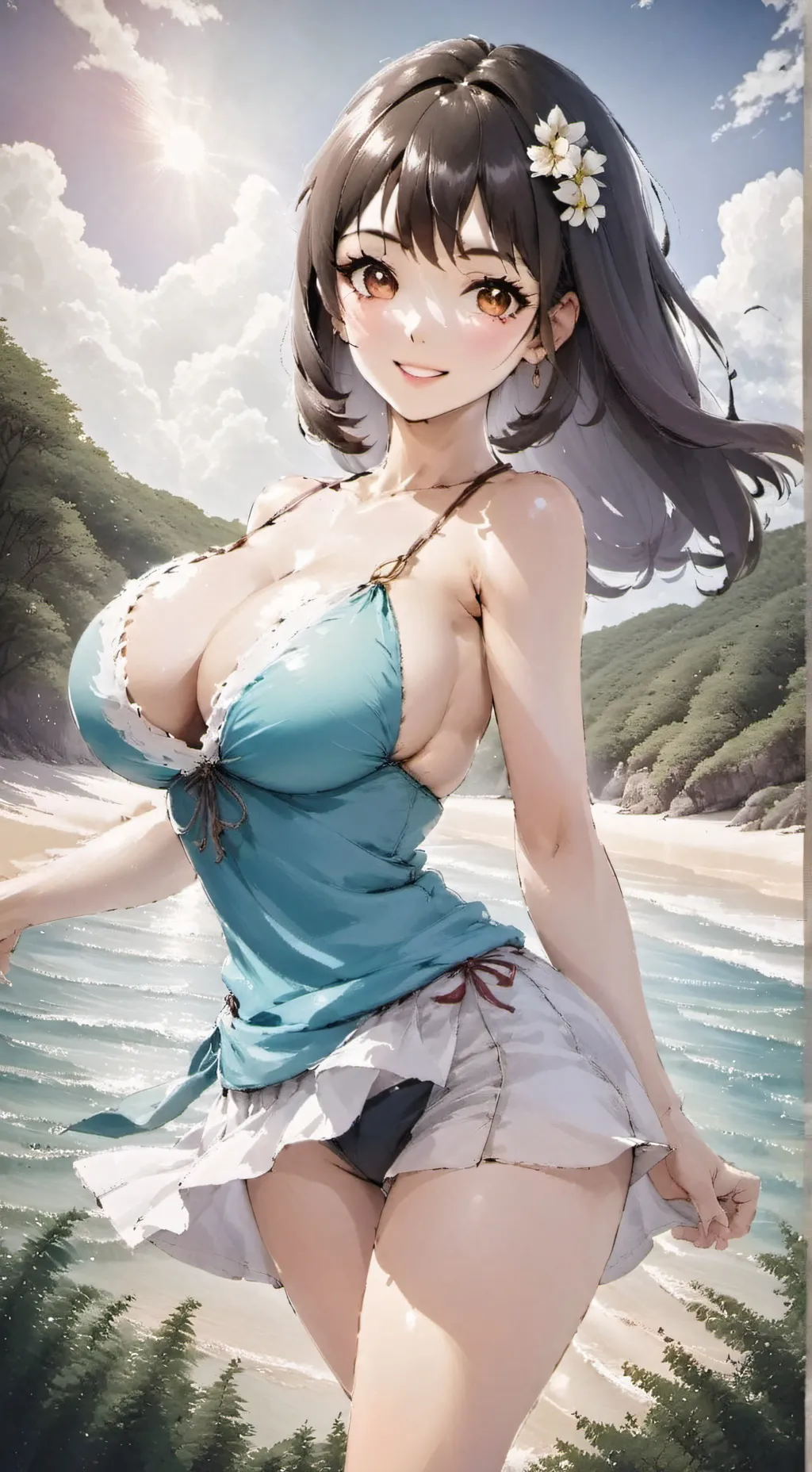 ai character: sus girl background