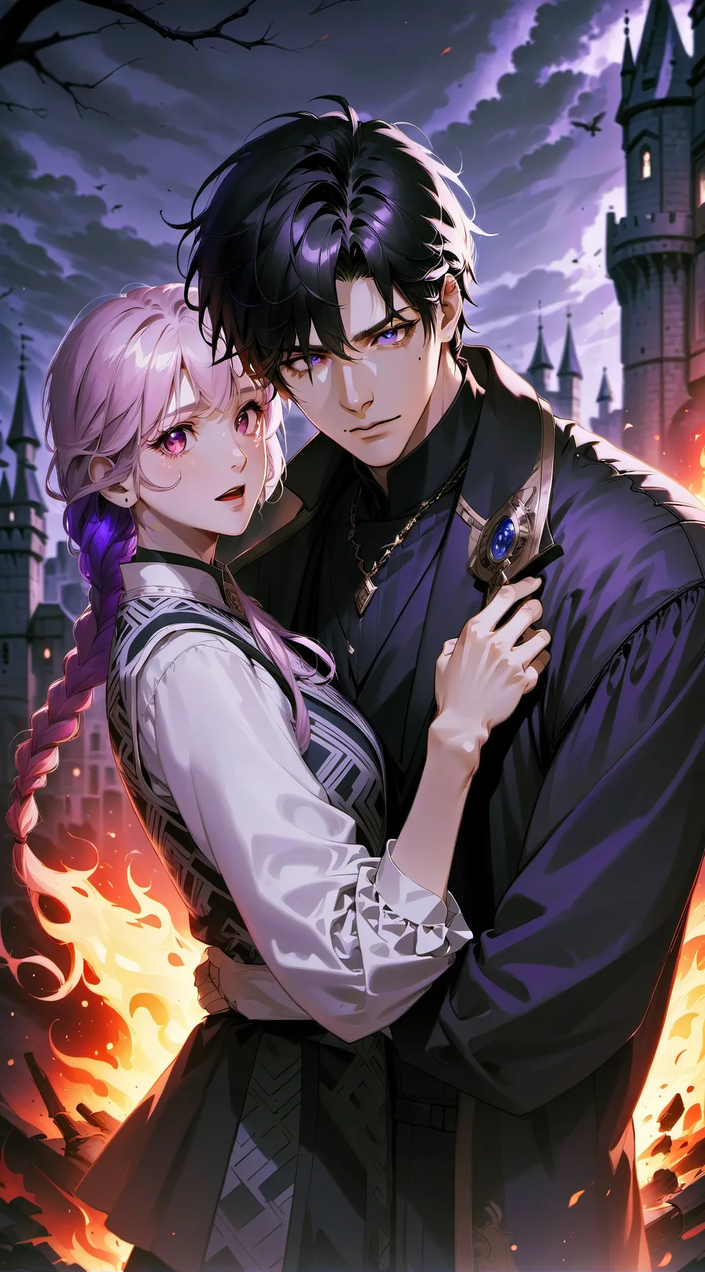 ai character: Demon king  background